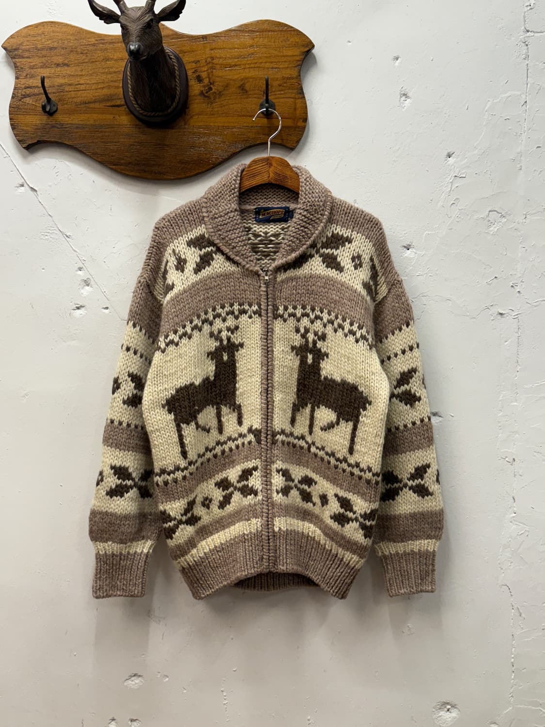 L) MACHOPE Original Wool Zip Knit Jacket 상품이미지2