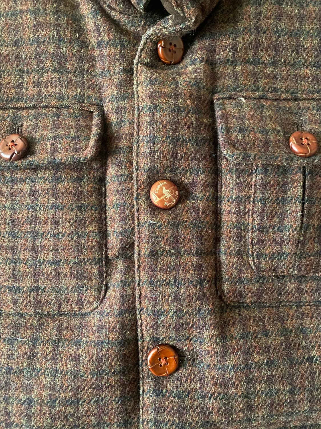 헤링본 트위드 다운 퀄팅 자켓 상품이미지4