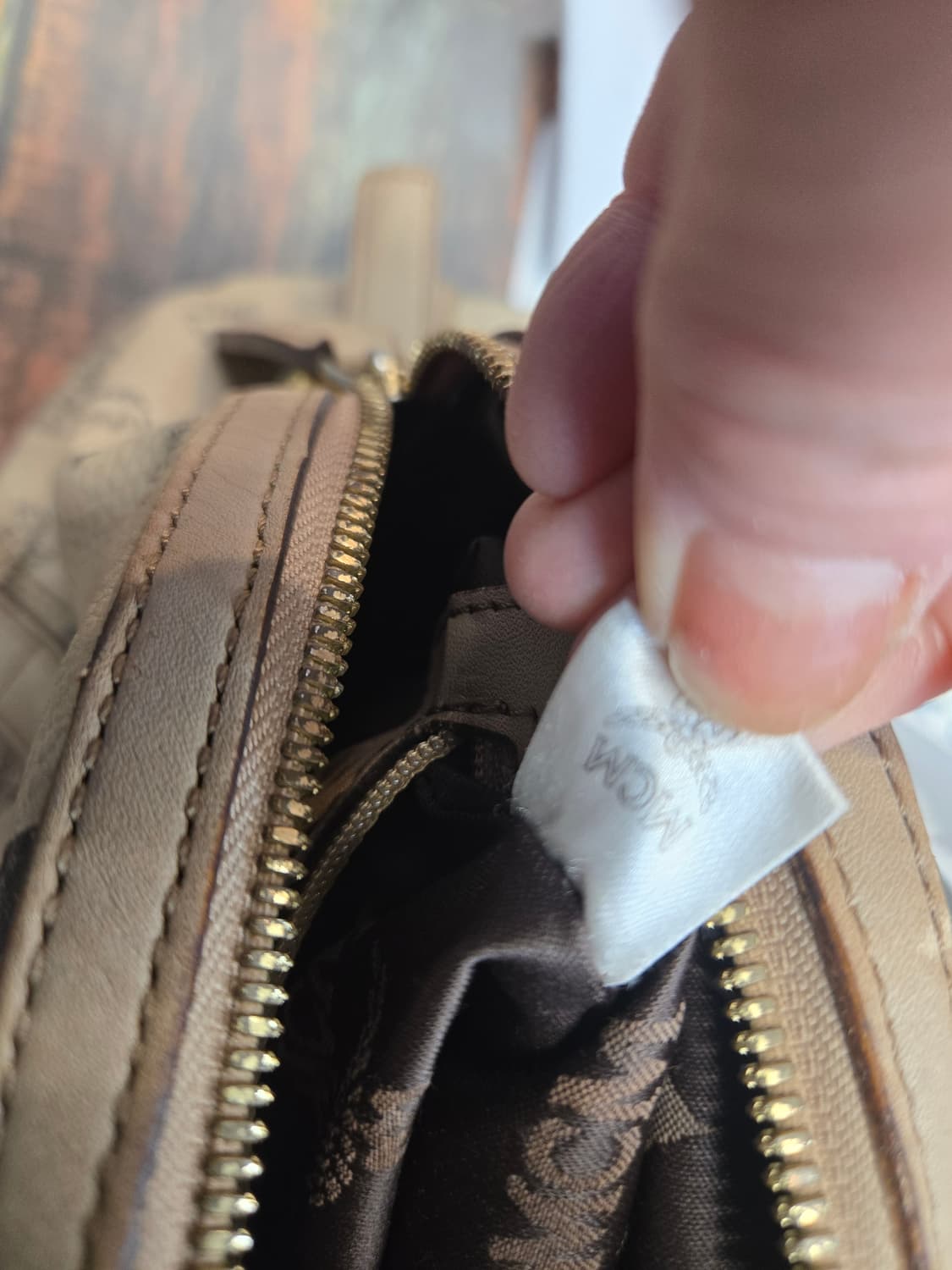 MCM 비세토스 보스턴백 베이지 상품이미지2