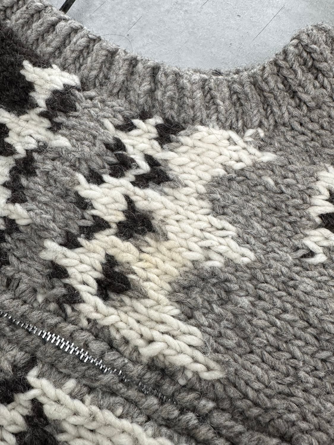 르마드 무스탕 코위찬 니트조끼 집업 폴로 니트 브라운 스커트 코디세트 상품이미지10