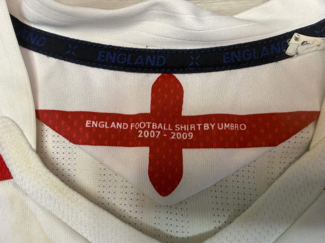 [S] 엄브로 잉글랜드 국대 07-09 홈 노마킹 유니폼 상품이미지6