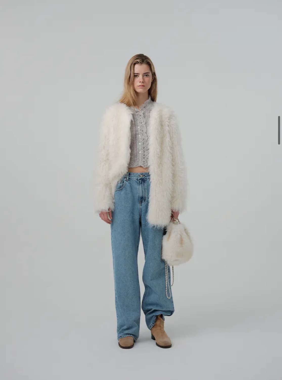 새 상품) 더바넷 퍼 Rove Hairy Long Fur Jacket 상품이미지1