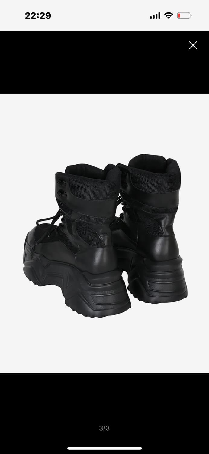 yeel PLATFORM BOOTS SNEAKERS BLACK 상품이미지3