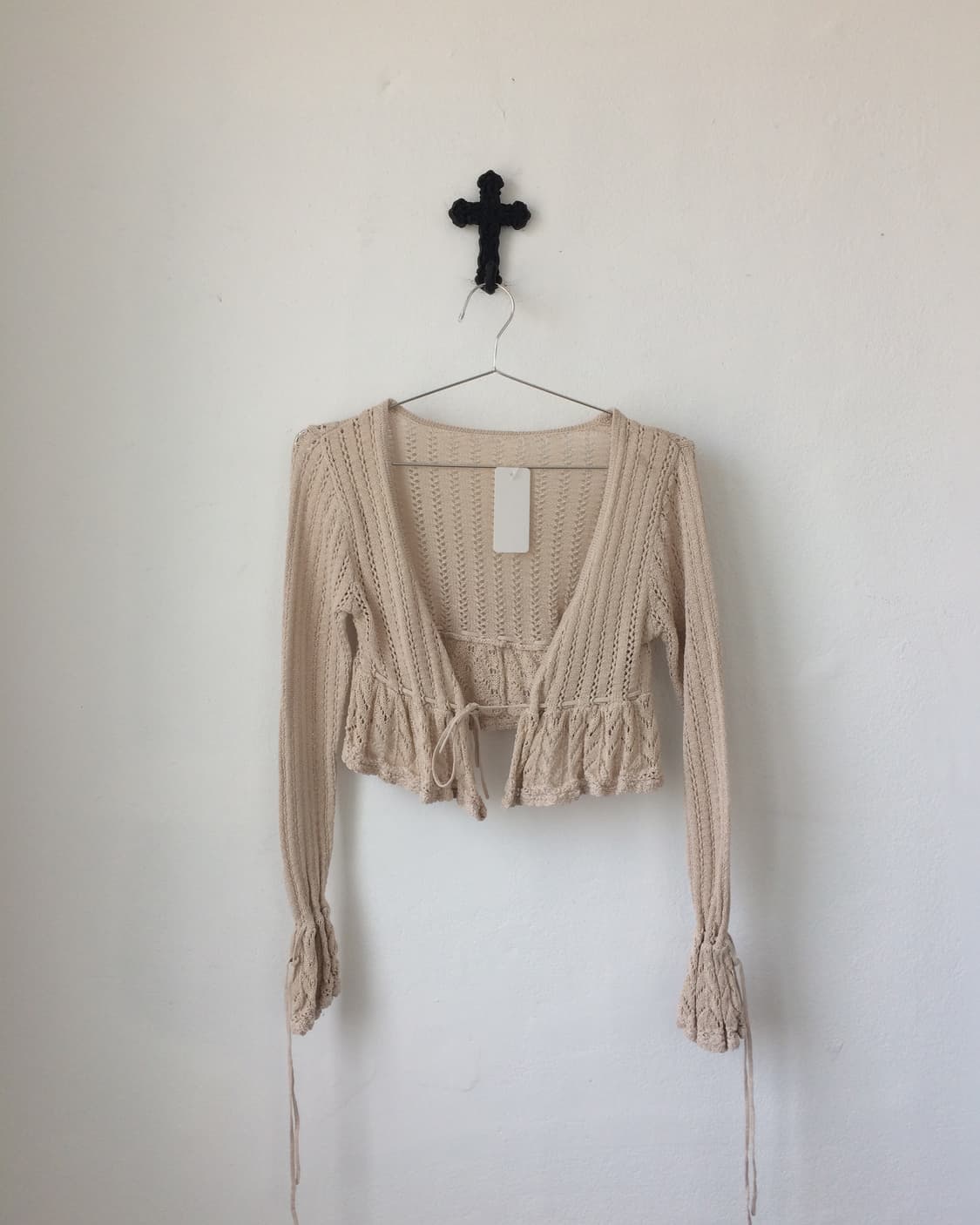 Tied point crochet cardigan 상품이미지2