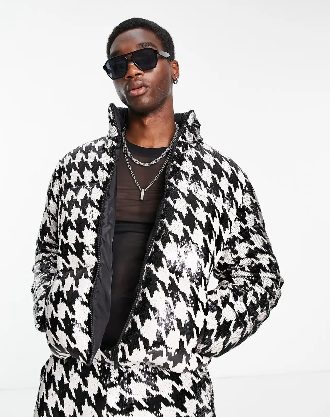 새상품) 영국브랜드🇬🇧 하운드투스 시퀸 패딩 점퍼 자켓 (실사o) 상품이미지1