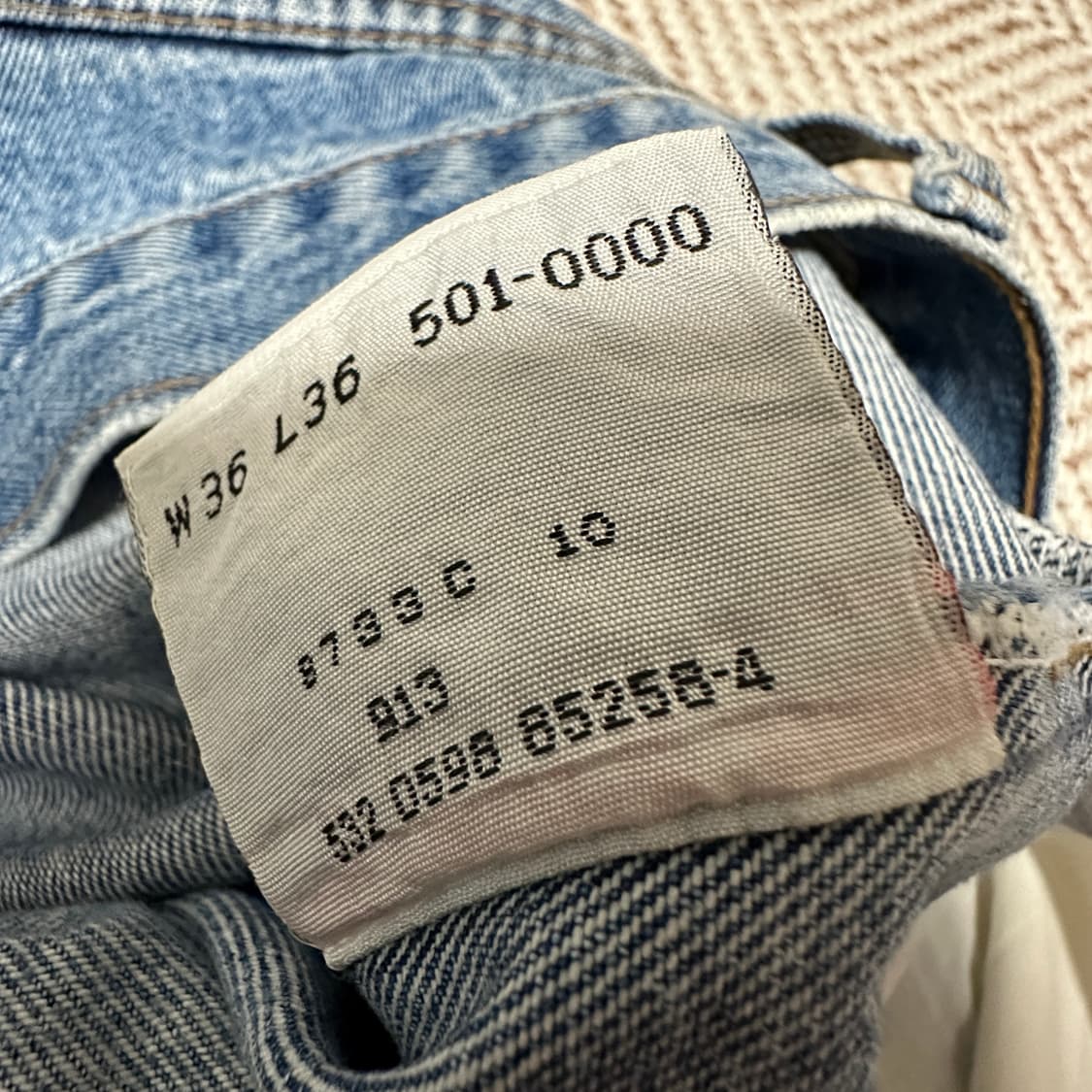 LEVI'S 501 90's usa made denim jeans 상품이미지5