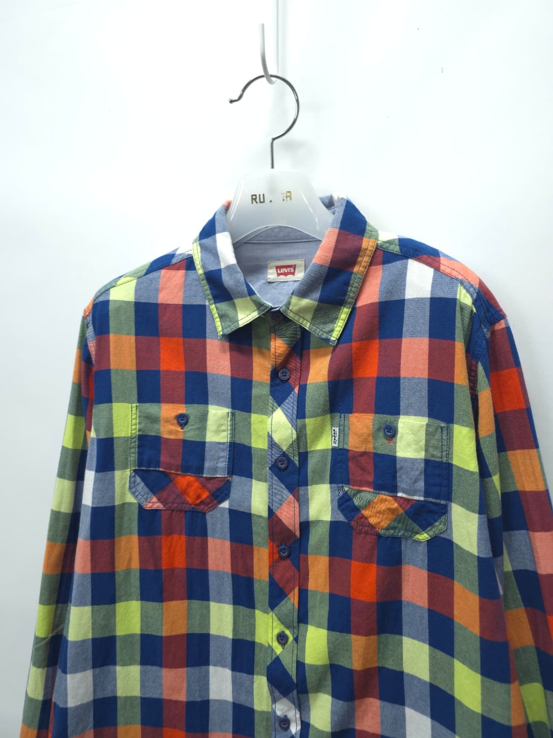 리바이스 화이트탭 멀티 컬러 체크 긴팔 셔츠 (66~66반) 상품이미지2