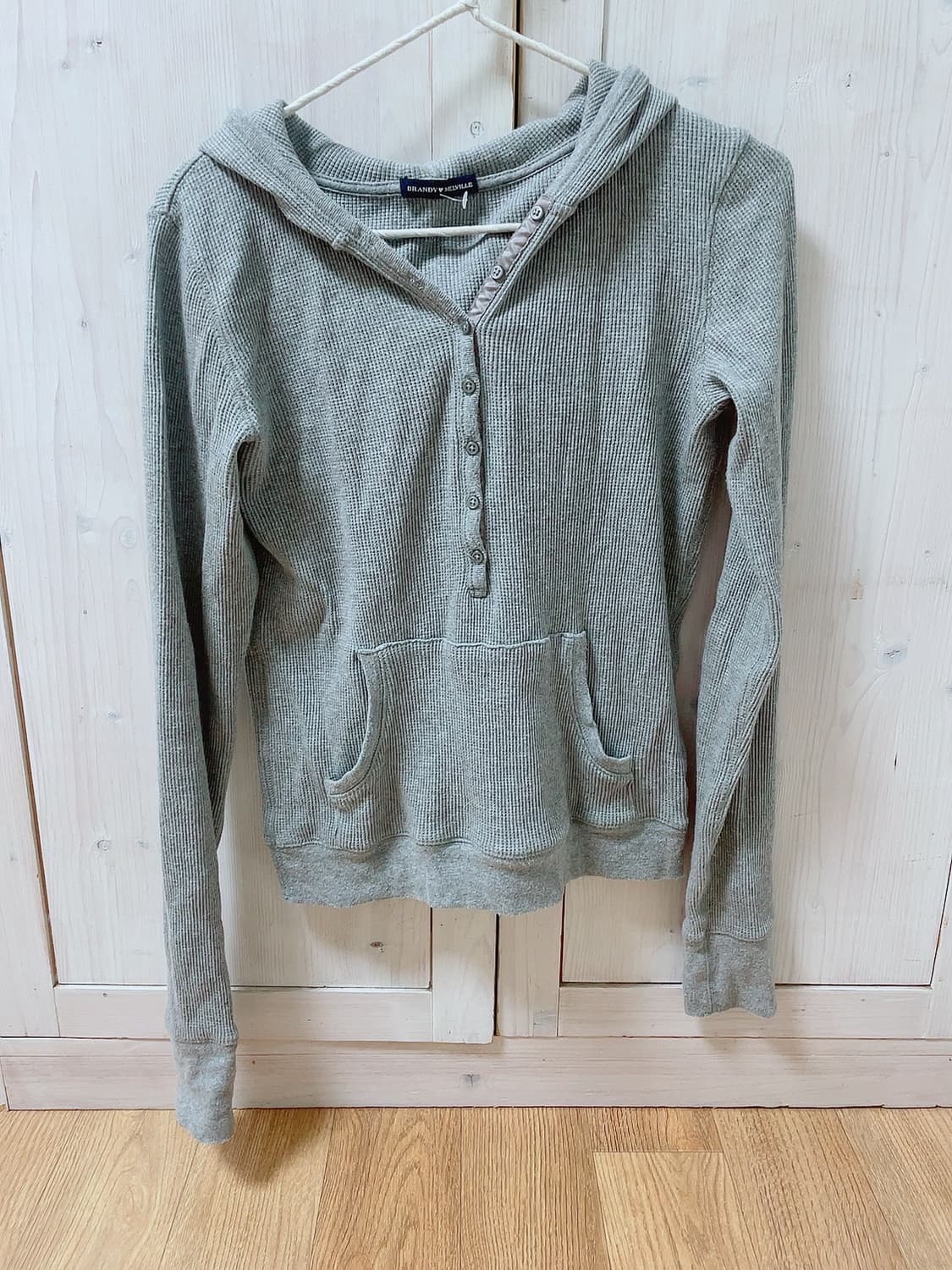 브랜디멜빌 후드 와플 롱슬리브 티셔츠 상품이미지2