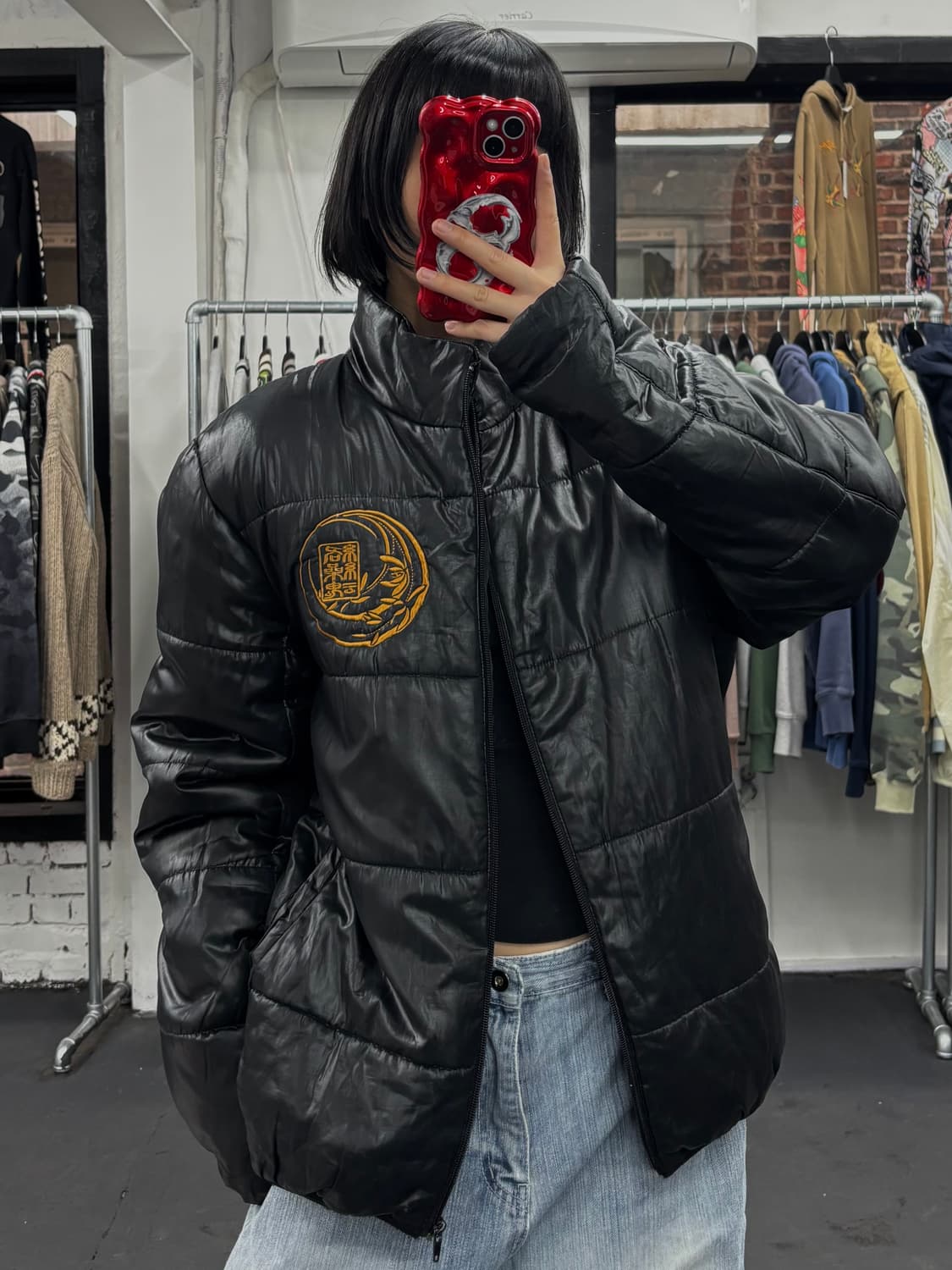 카라쿠리 타마시 오리엔탈 드래곤 패딩 상품이미지2