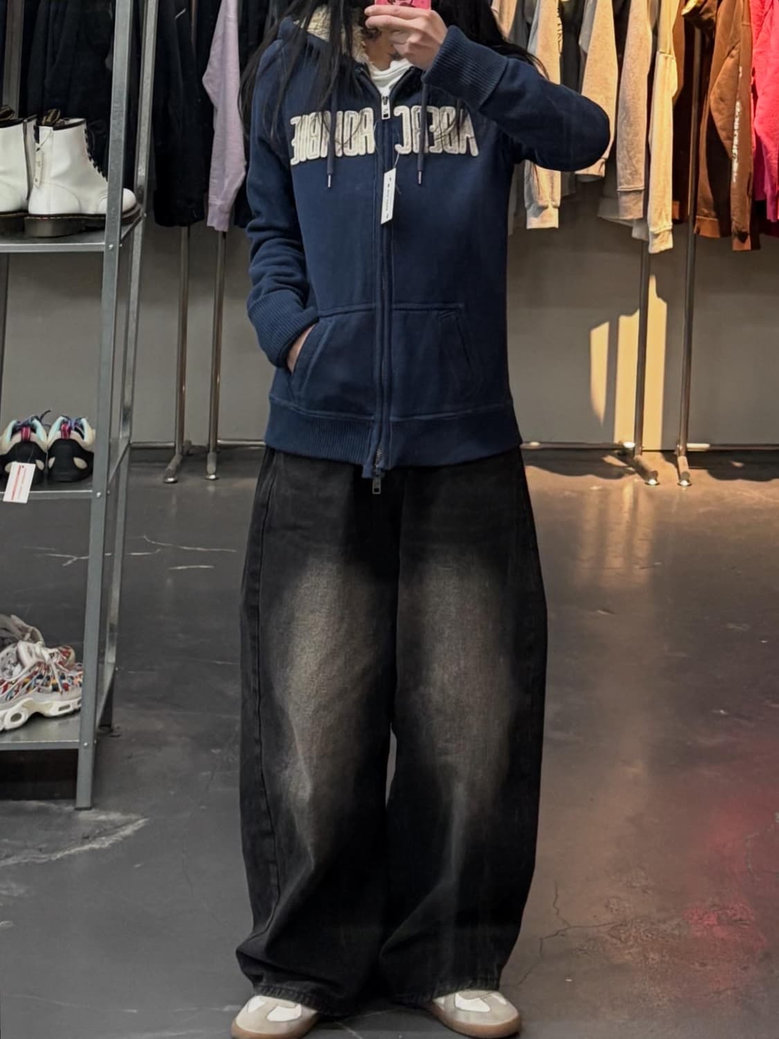 아베크롬비 울프죠 y2k 양털 후드집업 A3488 상품이미지1