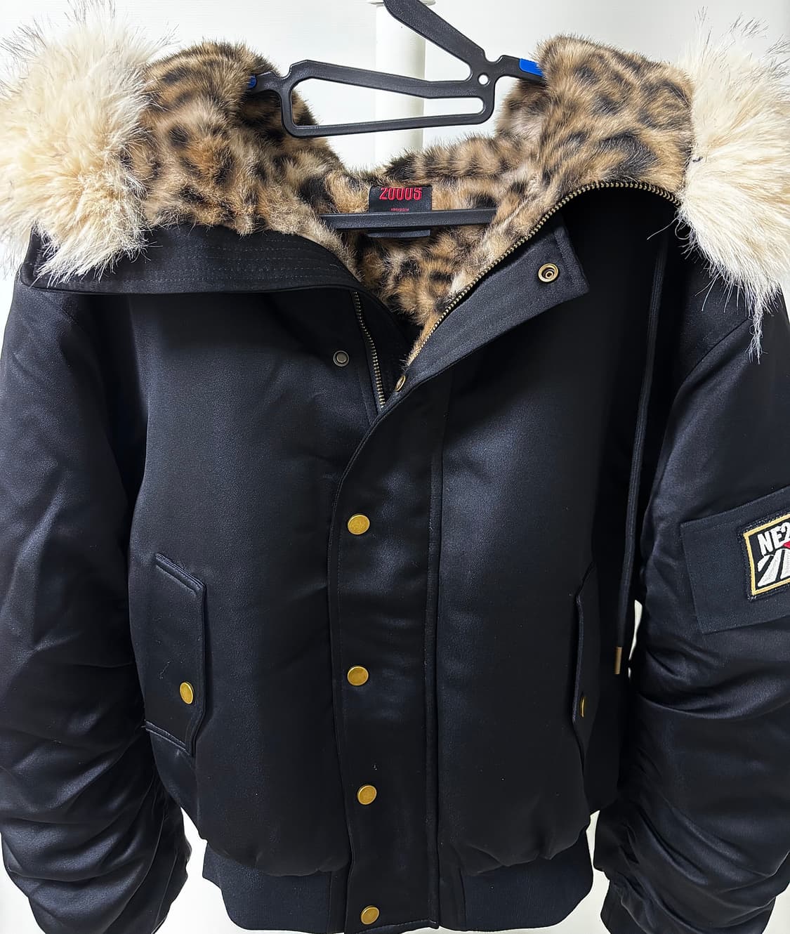 no e mosen 레오파드 항공점퍼 패딩 상품이미지3