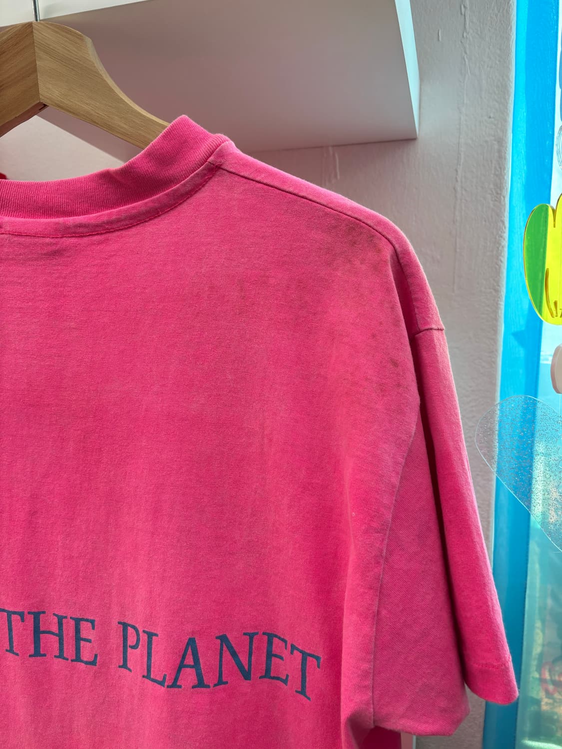 80s90s Neon Pink Hard Rock T Shirts 상품이미지6