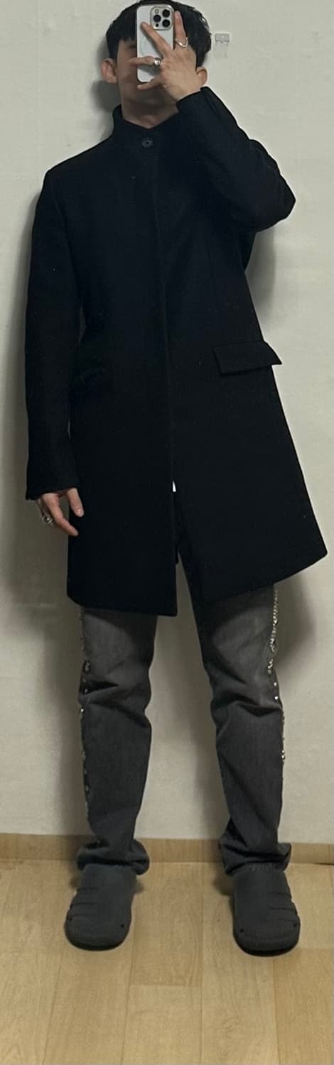 띠어리 하이넥 코트 상품이미지5