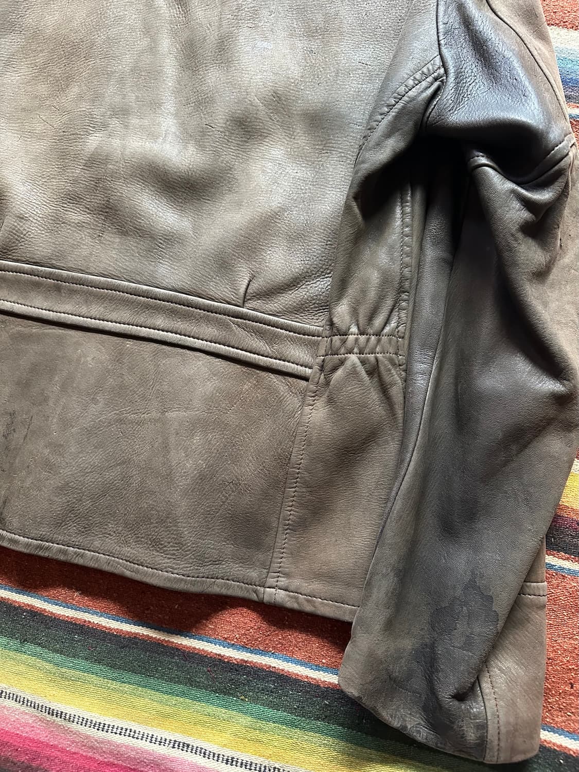 50s USA Vintage Deerskin Leather Jacket 상품이미지8