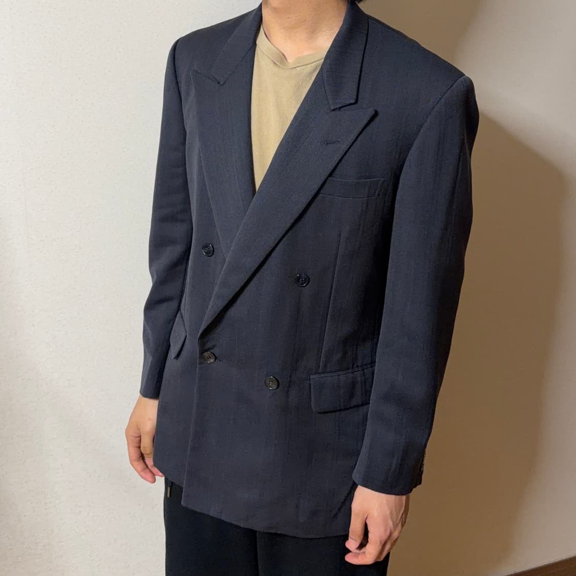 90s 디올 피크드라펠 더블 블레이저 상품이미지3