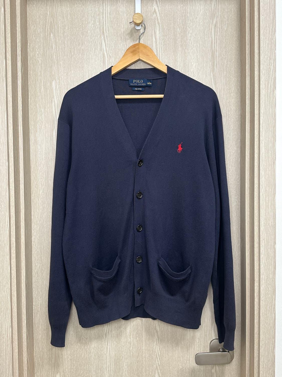 폴로 랄프로렌 피마코튼 가디건L/네이비 상품이미지2