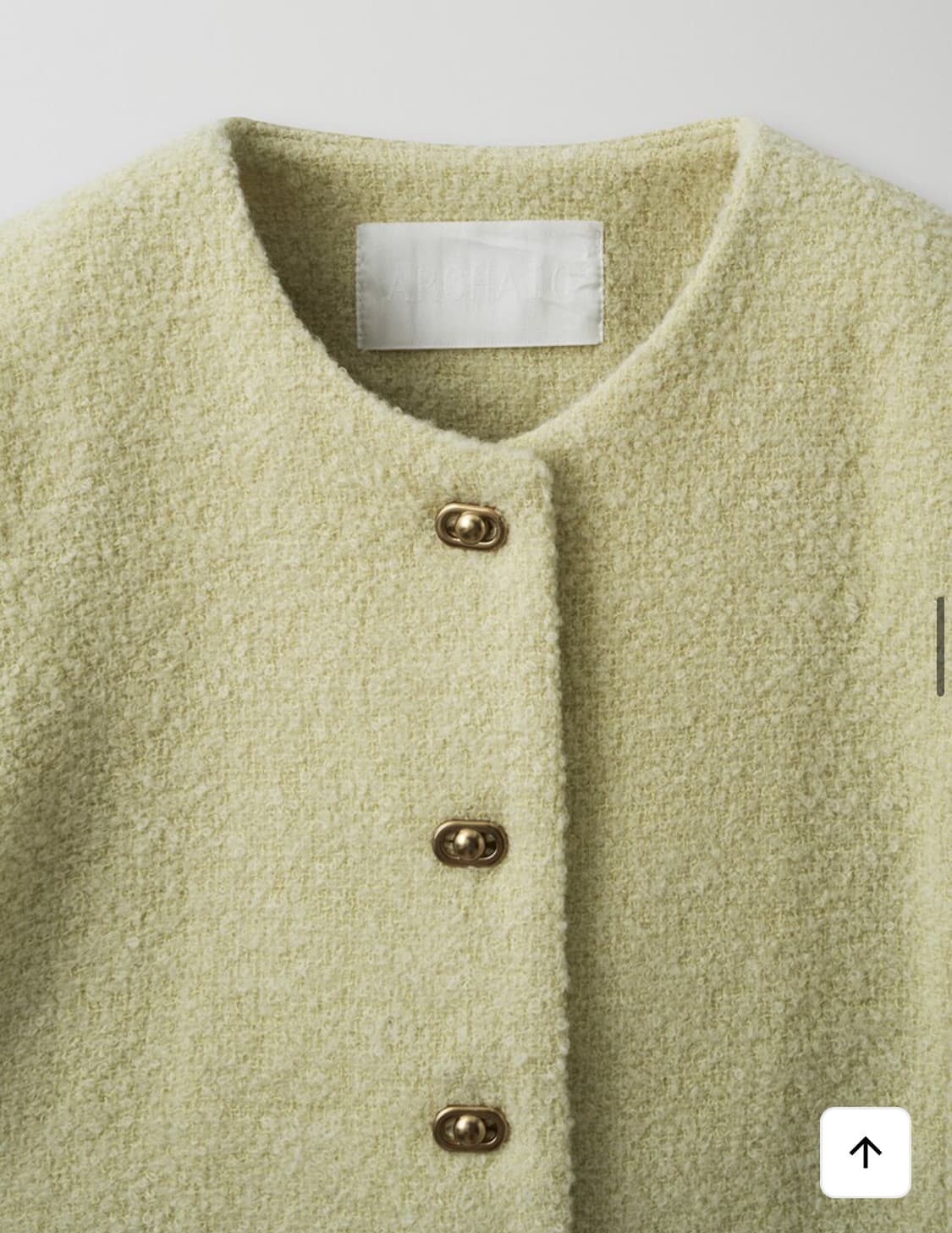 아르카익 bookle tweed jacket lemon M 상품이미지3
