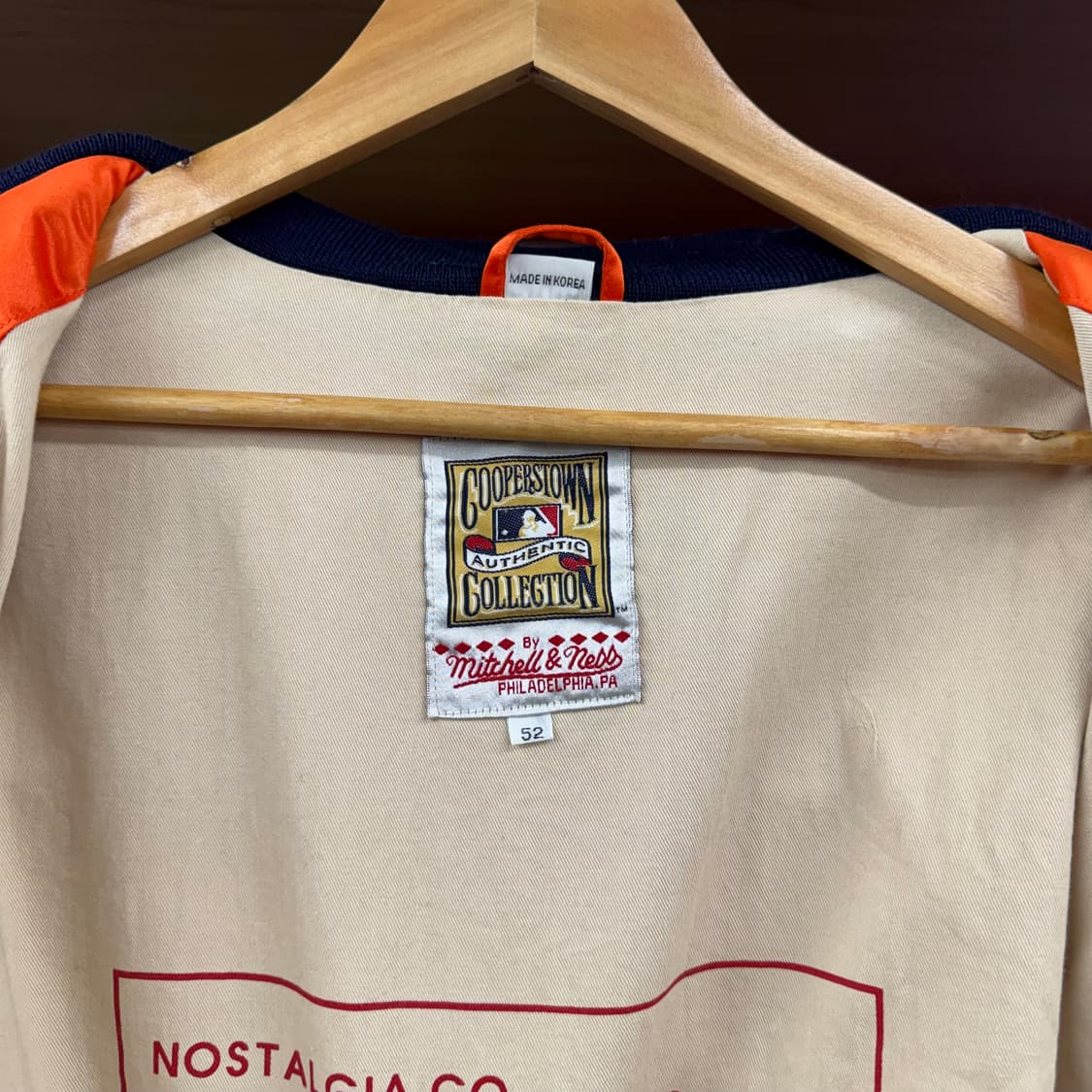 90s 미첼앤네스 휴스턴 애스트로스 바시티 자켓 made in KOREA 상품이미지8