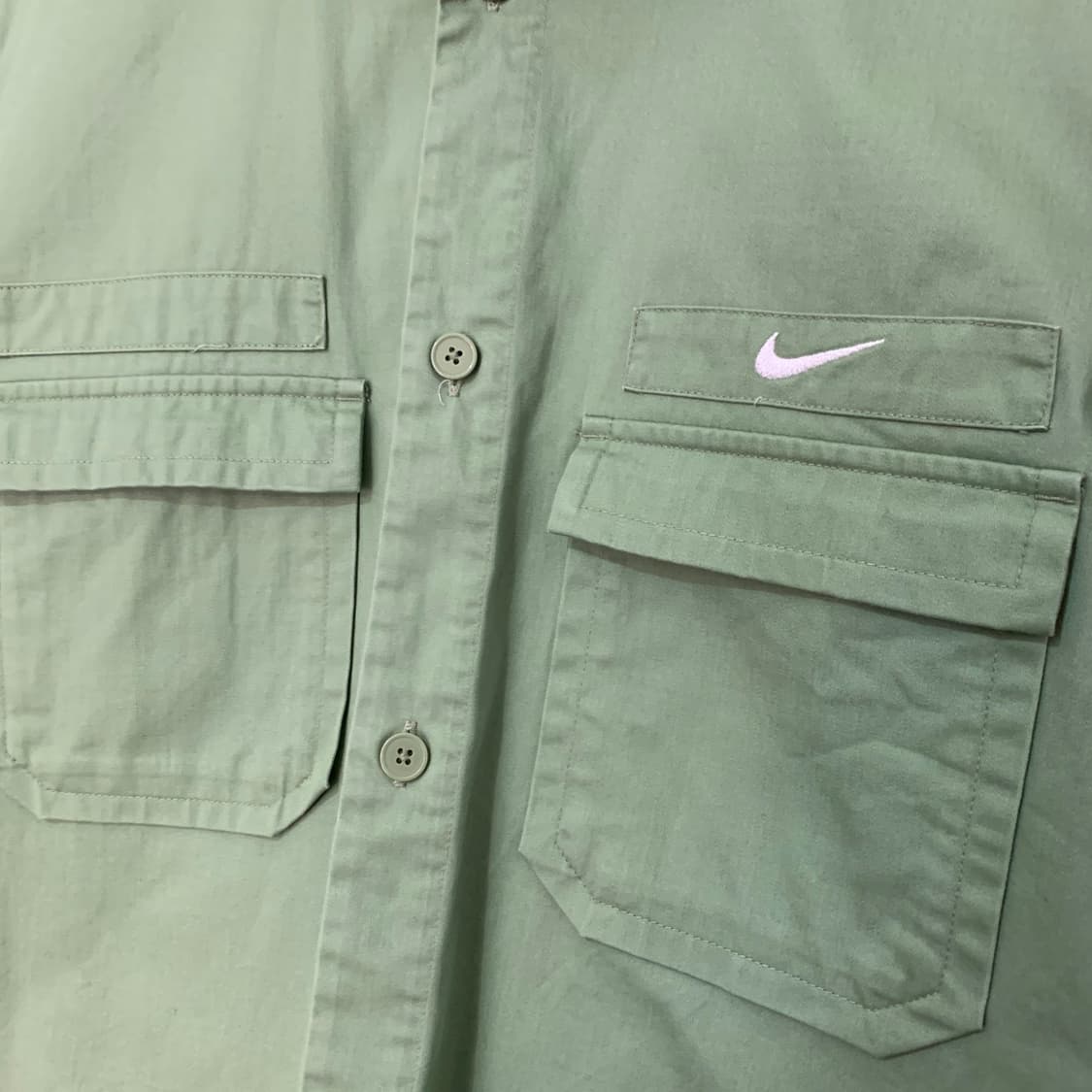 M 나이키 라이프 우븐 밀리터리 더블 포켓 반팔 셔츠 상품이미지4