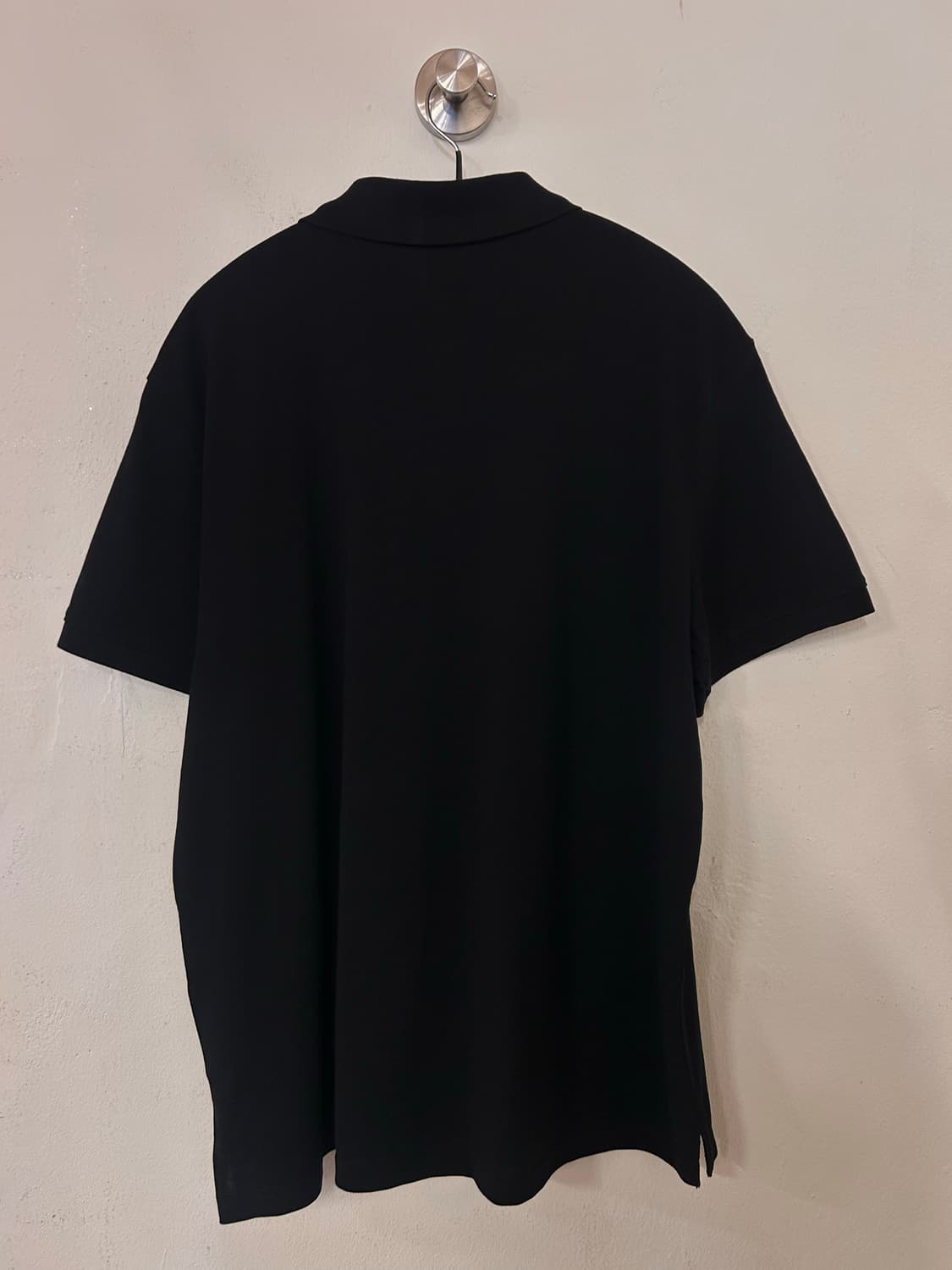H&M 블랙 레귤러핏 폴로티 M (실측100-105) 상품이미지4