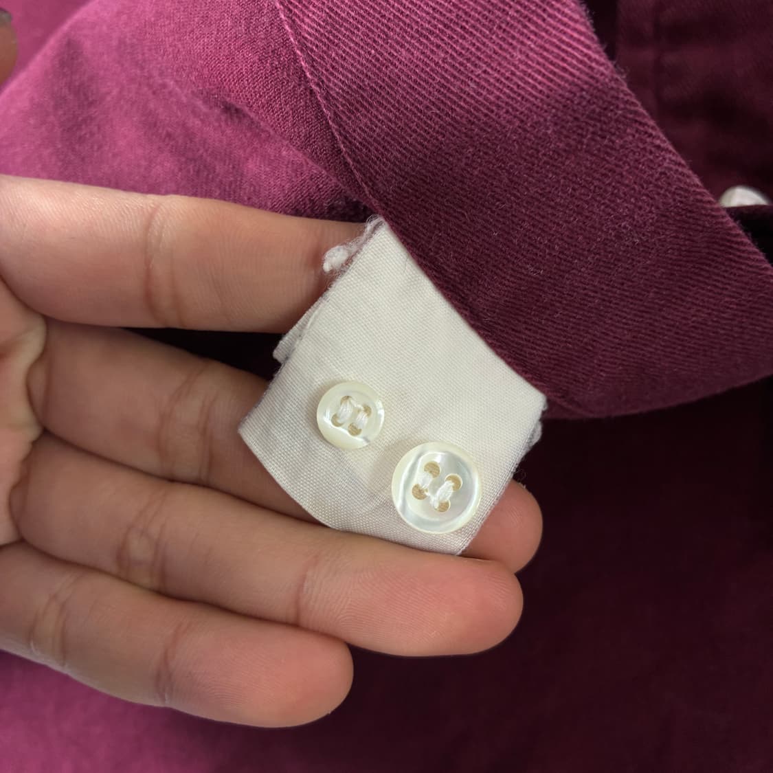 Polo  폴로 랄프로렌 자수 코튼 버건디 옥스퍼드 셔츠  상품이미지5