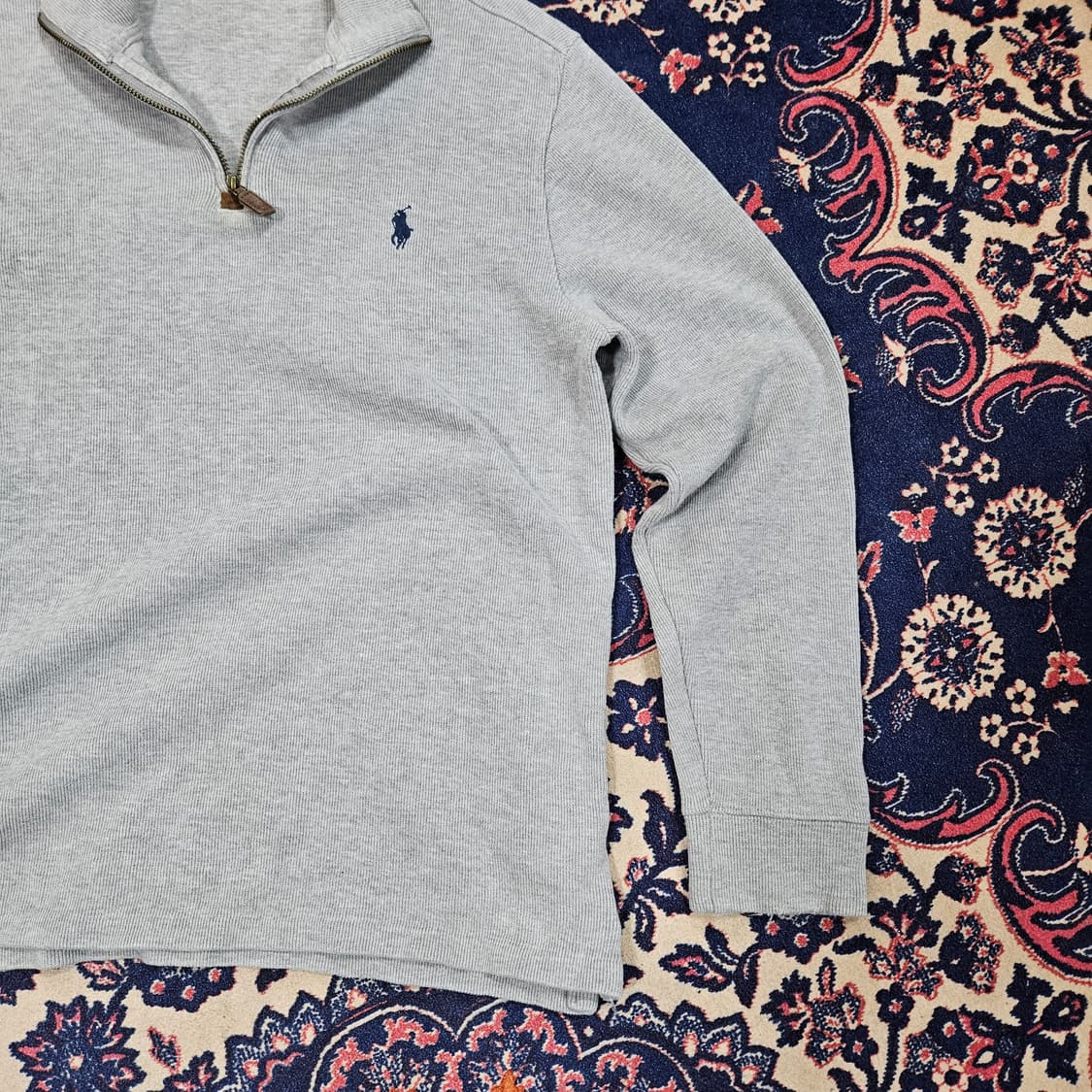 폴로랄프로렌 하프 반집업 니트 M size 상품이미지3