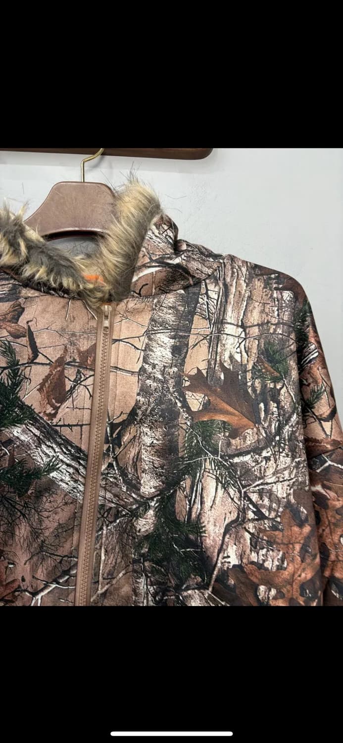 빈티지 y2k 리얼트리패턴 후드집업 H1302 상품이미지3