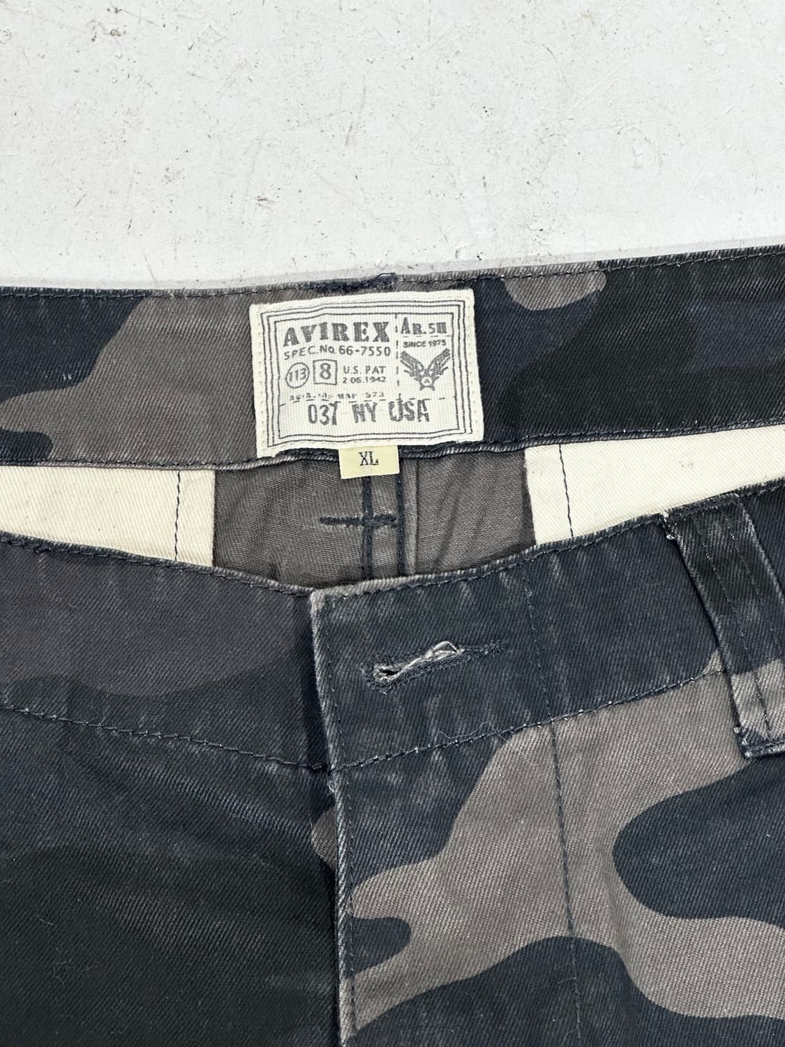아비렉스 밀리터리 카모 와이드 카고 팬츠 XL 상품이미지7