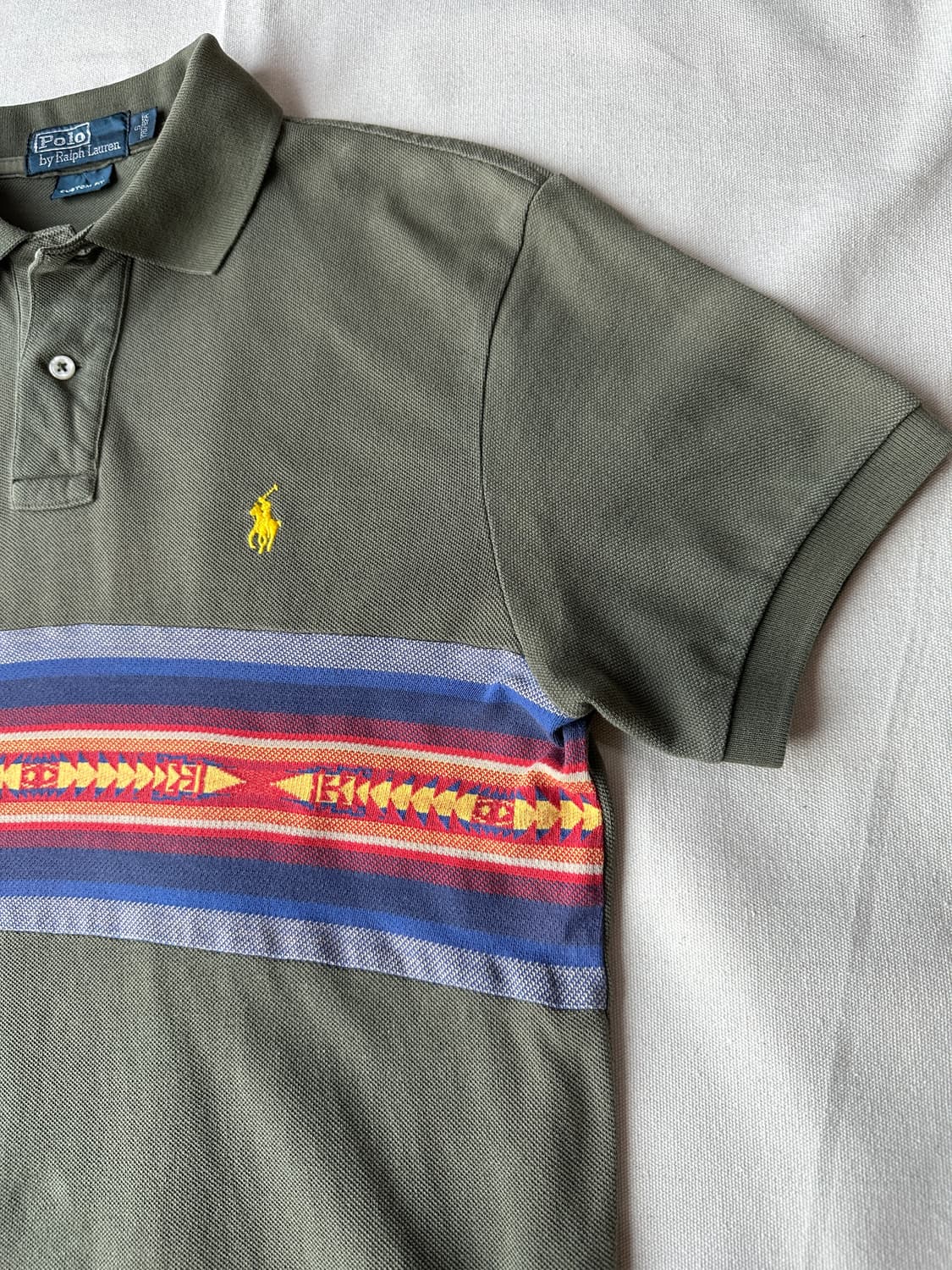 폴로 아즈텍 네이티브 보더 피케 반팔 카라티 S 상품이미지6