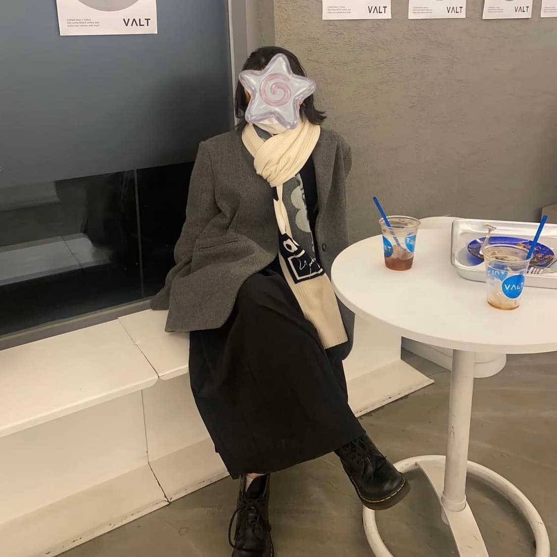 Y-3 요지 야마모토 남녀공용 울 머플러 목도리 아이보리  상품이미지5