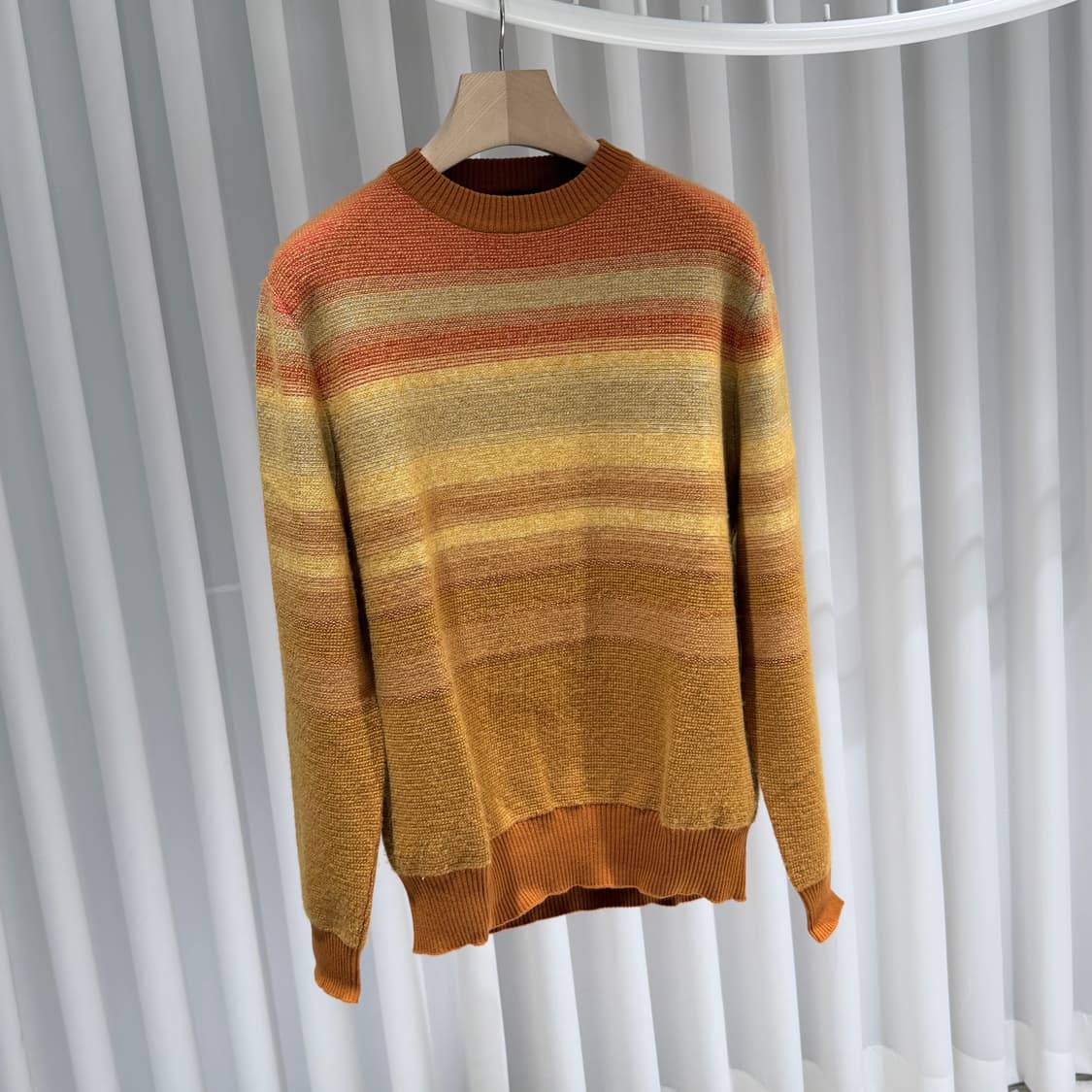 (S/50) / 로로피아나 캐시미어 스트라이프 니트 스웨터 상품이미지3