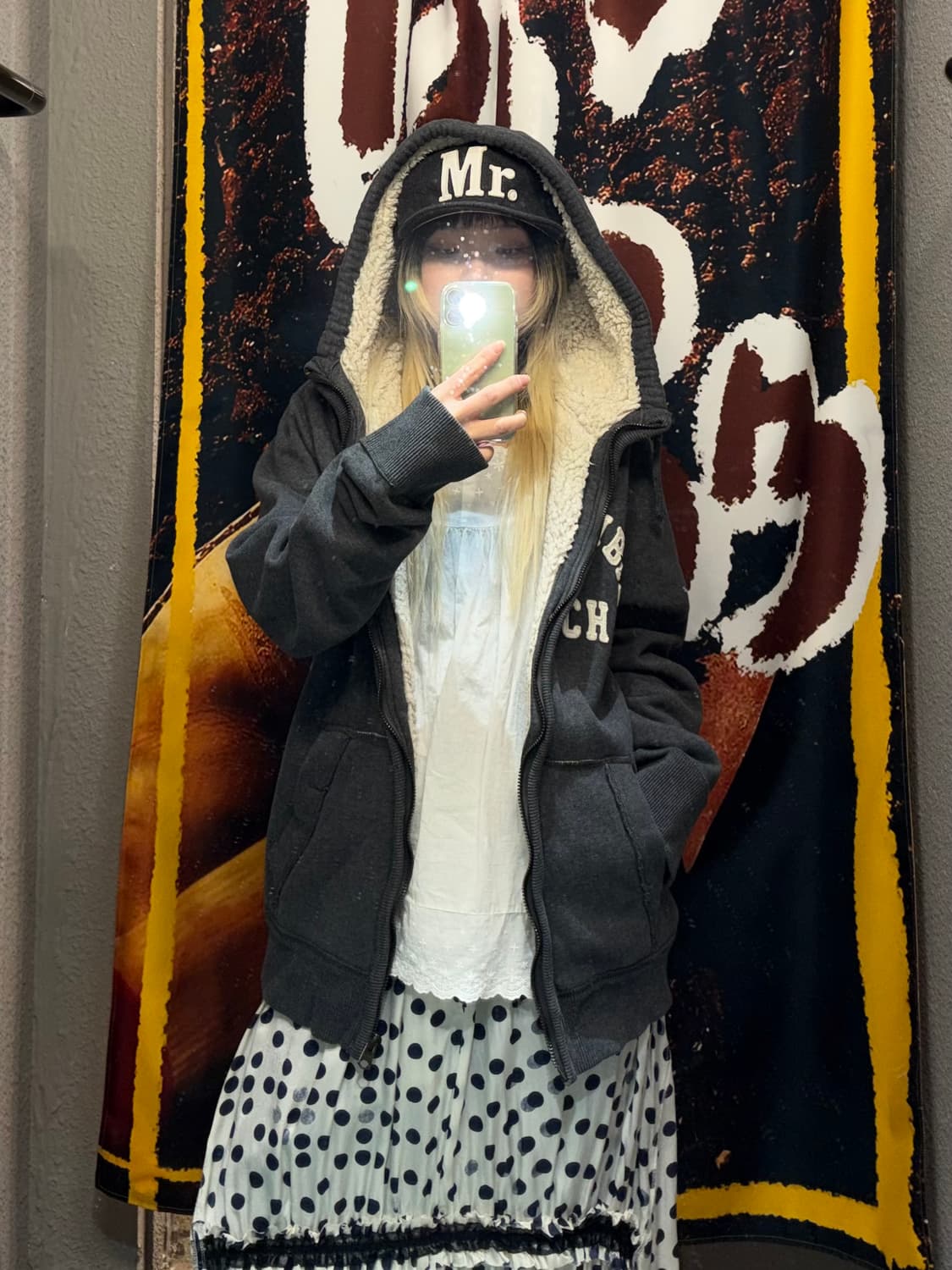 아베크롬비 양털 후드집업 상품이미지2