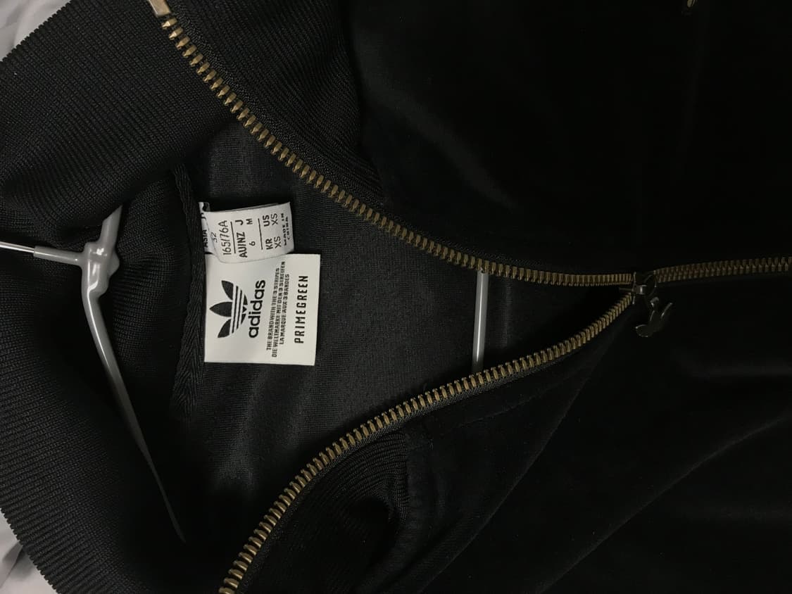 아디다스 검정벨벳 집업져지  상품이미지2