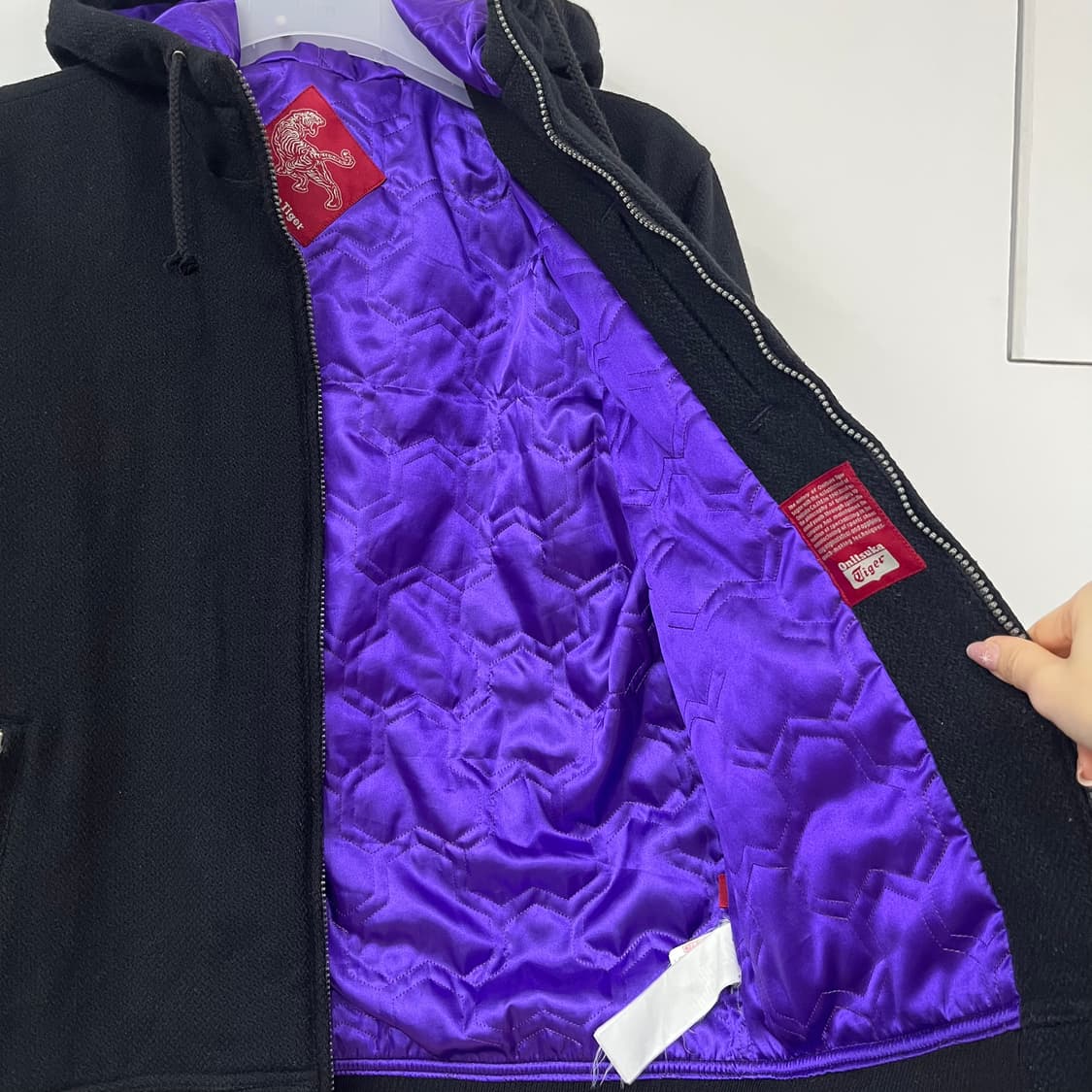 오니츠카타이거 00s 울 헤링턴 누빔안감 후드 자켓 상품이미지6