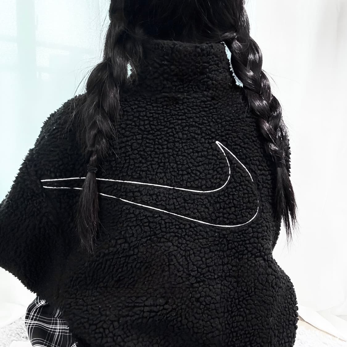 나이키 빅스우시 쉐르파 크롭 집업 상품이미지1