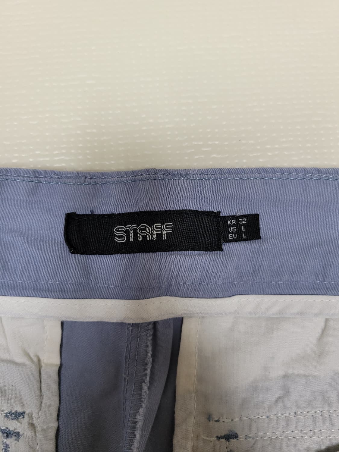 스텝 STAFF 남자 치노바지 32 라이트블루 상품이미지6