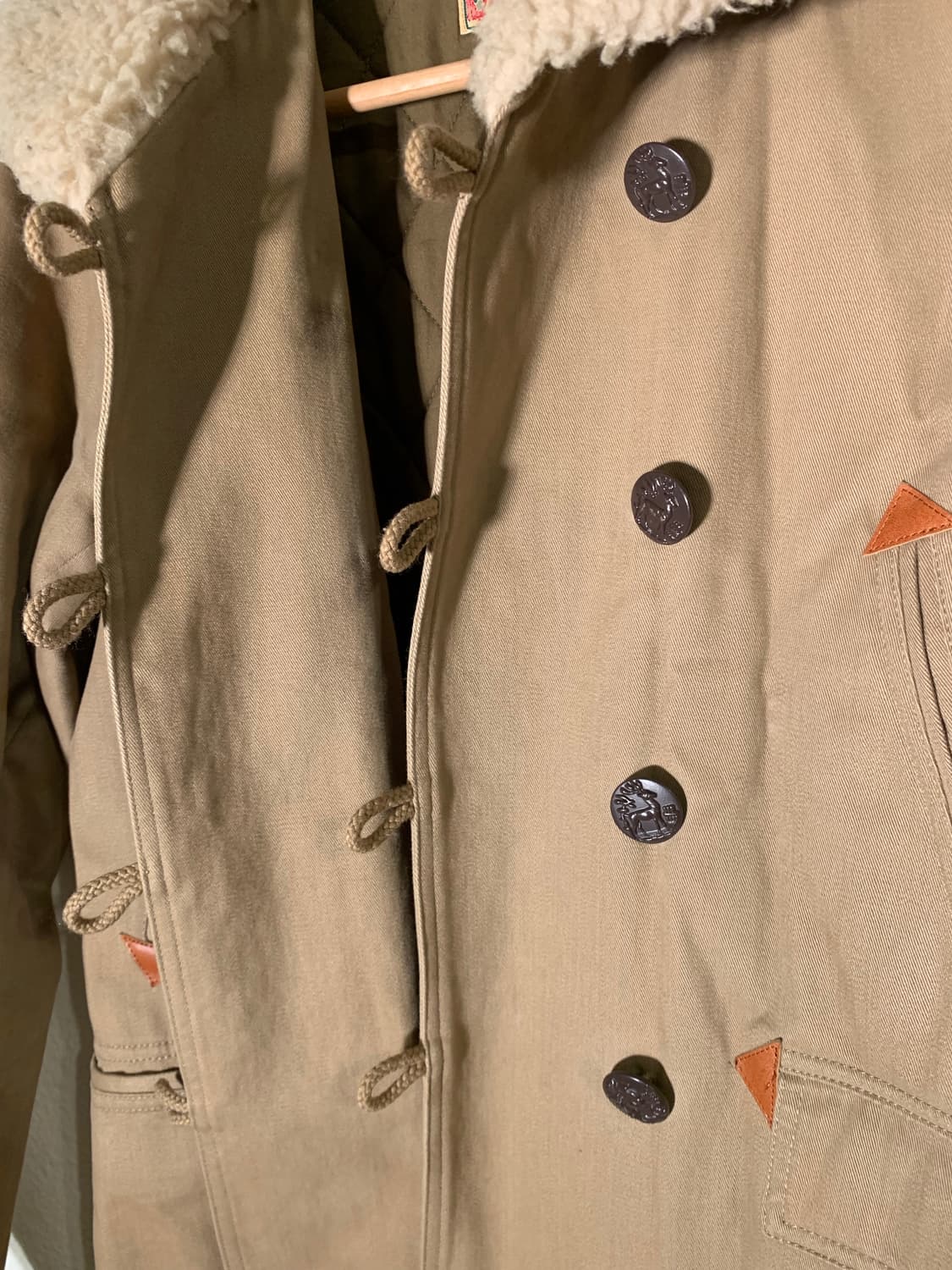 빔즈보이 보아 피코트 베이지 자켓 상품이미지4