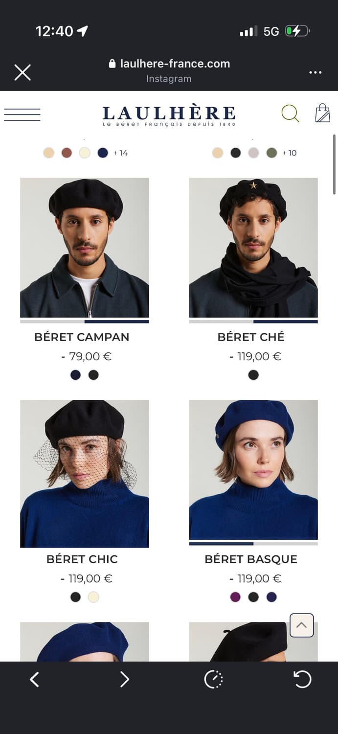 로레르 프랑스 베레모 모자 상품이미지3