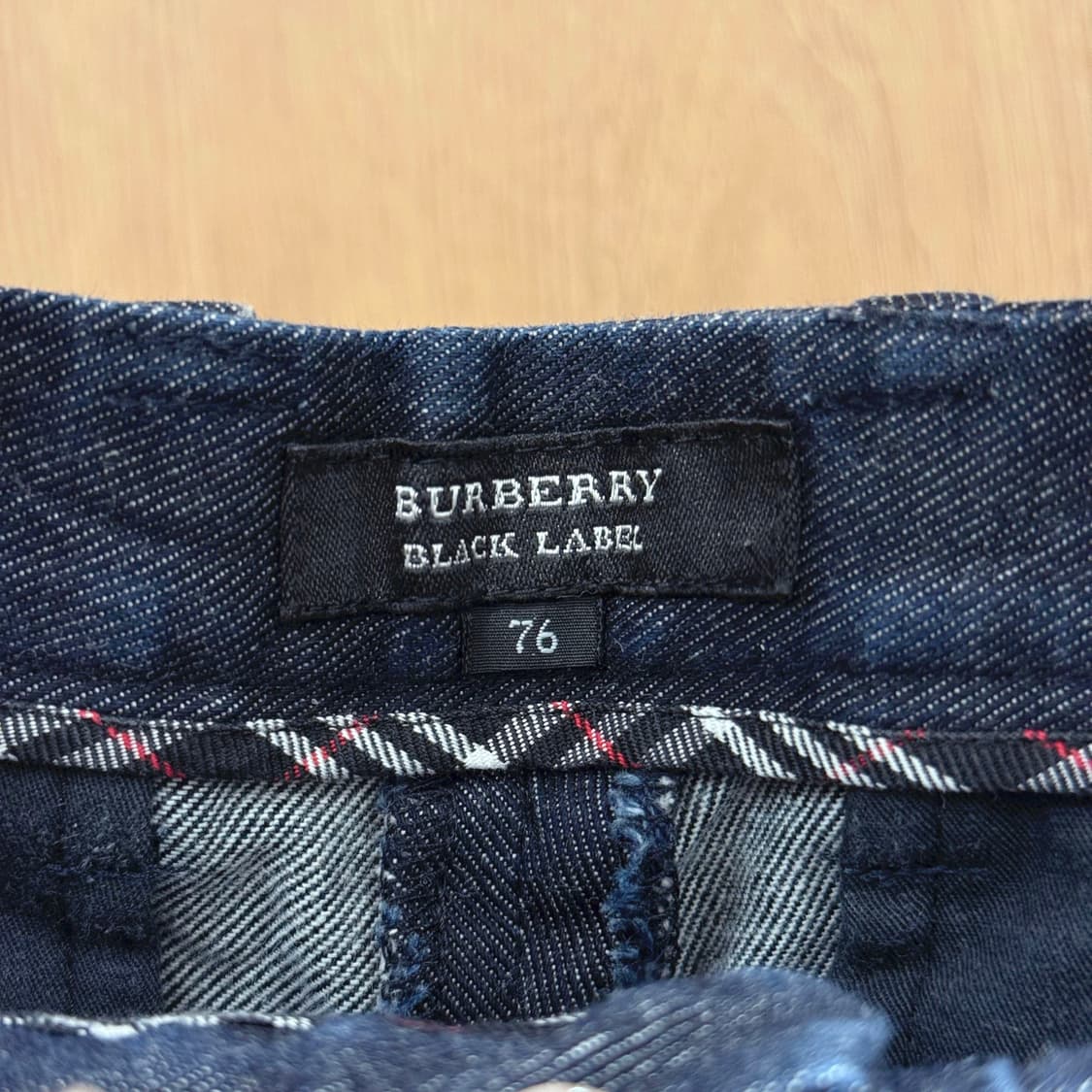 버버리 블랙 라벨 데님 하프 팬츠 인디고 반바지 롤업 디테일 상품이미지7