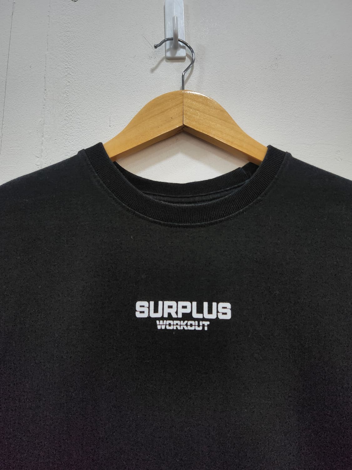 [L/XL] SURPLUS WORKOUT 검정 반팔 티셔츠 오버핏 상품이미지4