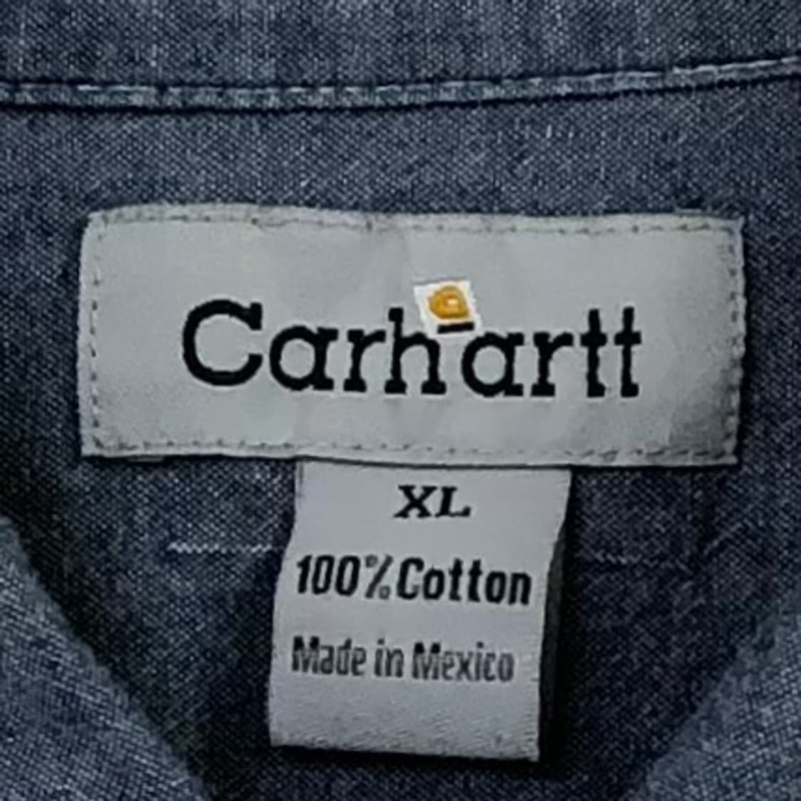 Xxl 칼하트 샴브레이 데님 셔츠 상품이미지3