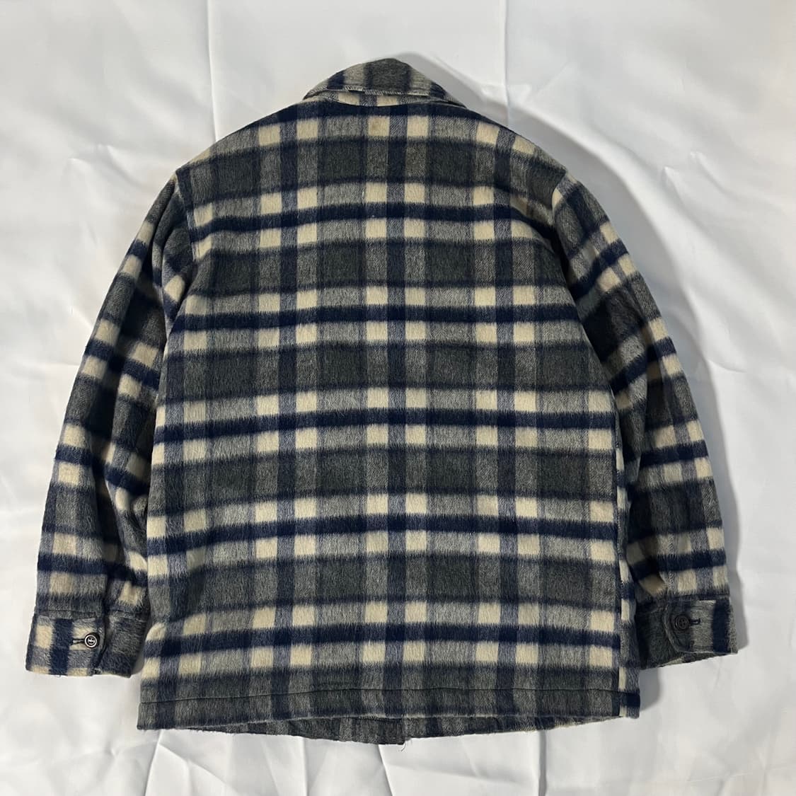 y.c.Lee 블루체크 울 자켓 상품이미지4