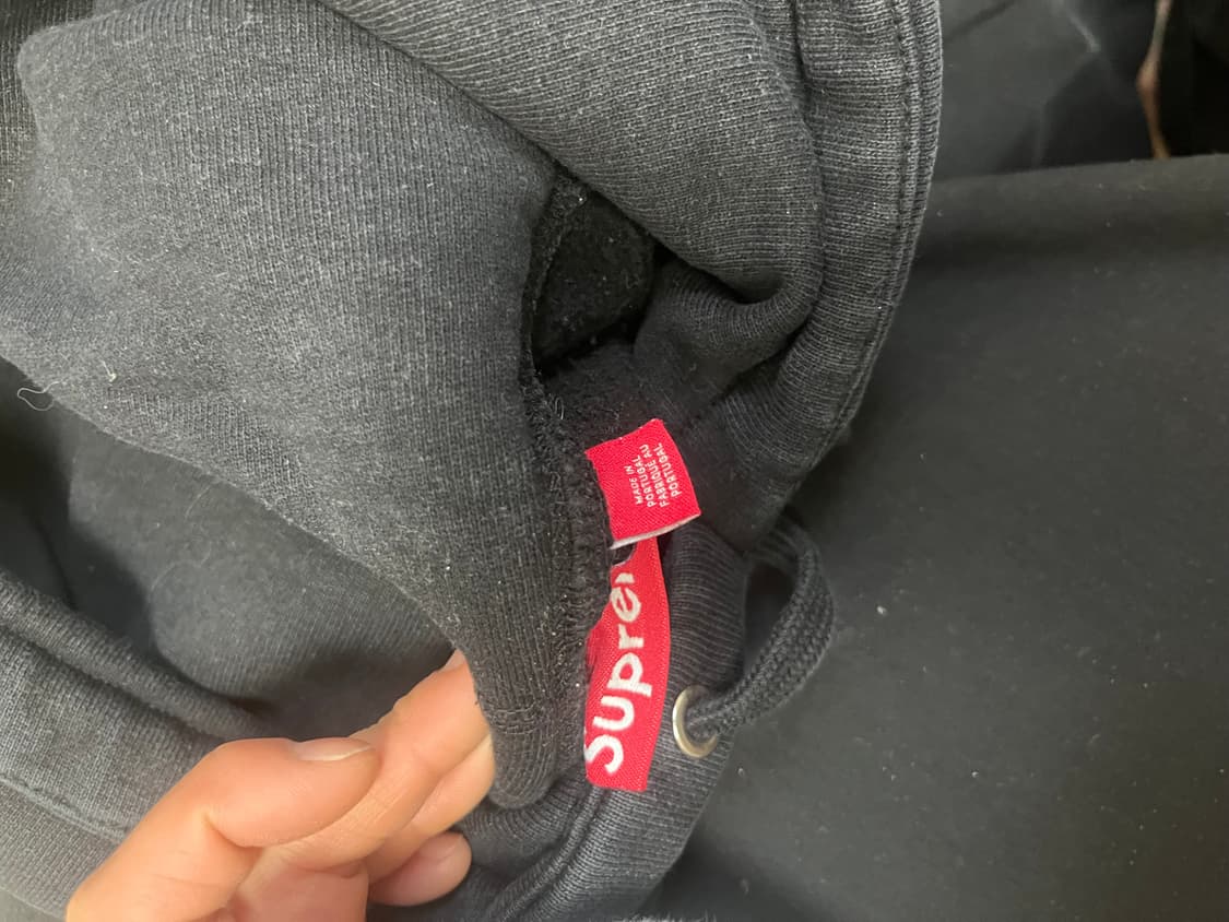 슈프림 바시티 후드 블랙 M 상품이미지3