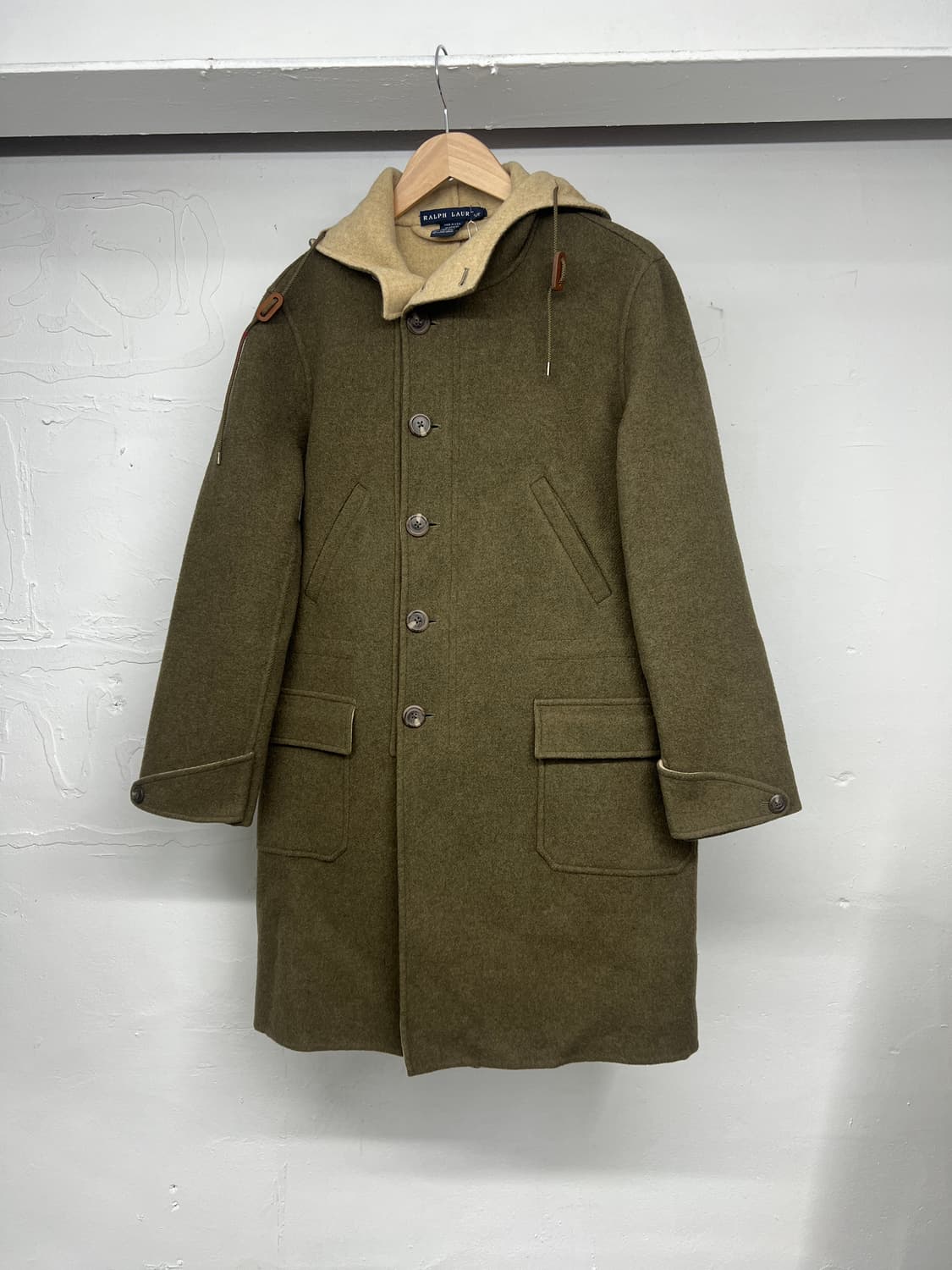 폴로 랄프로렌 울 후드 코트 상품이미지2