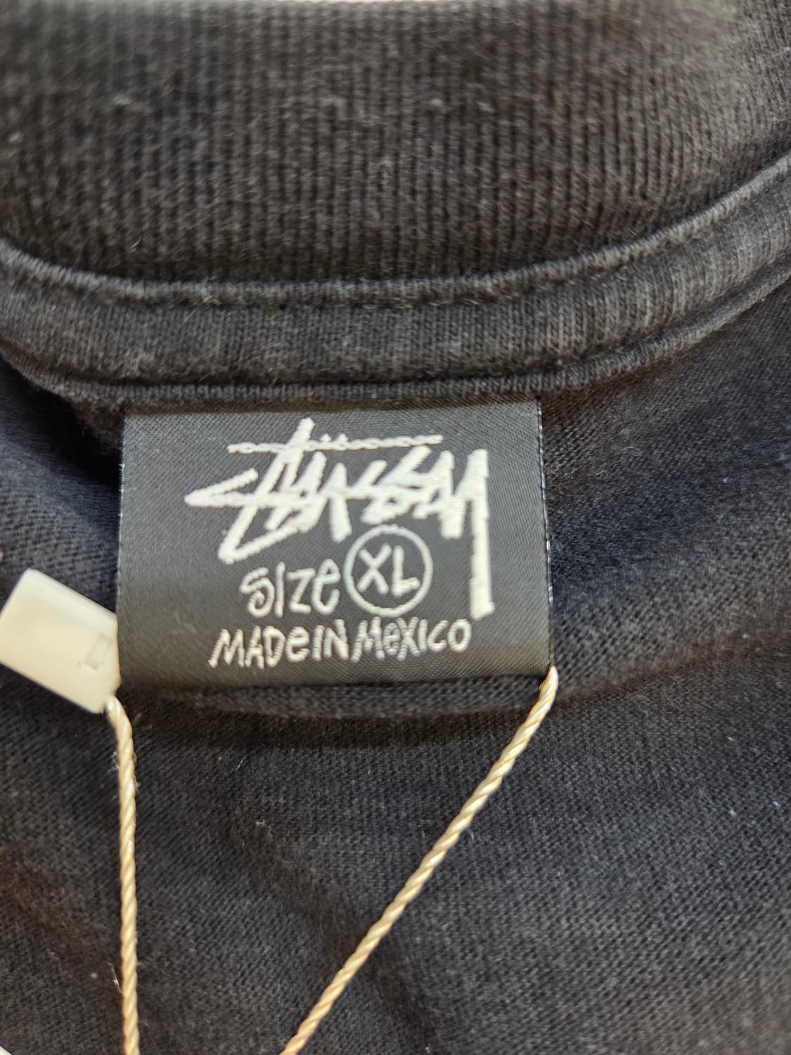 스투시 베이직 빅로고 반팔 티셔츠 블랙 상품이미지3