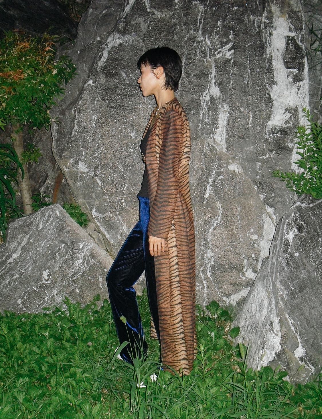 Leopard long coat 상품이미지2