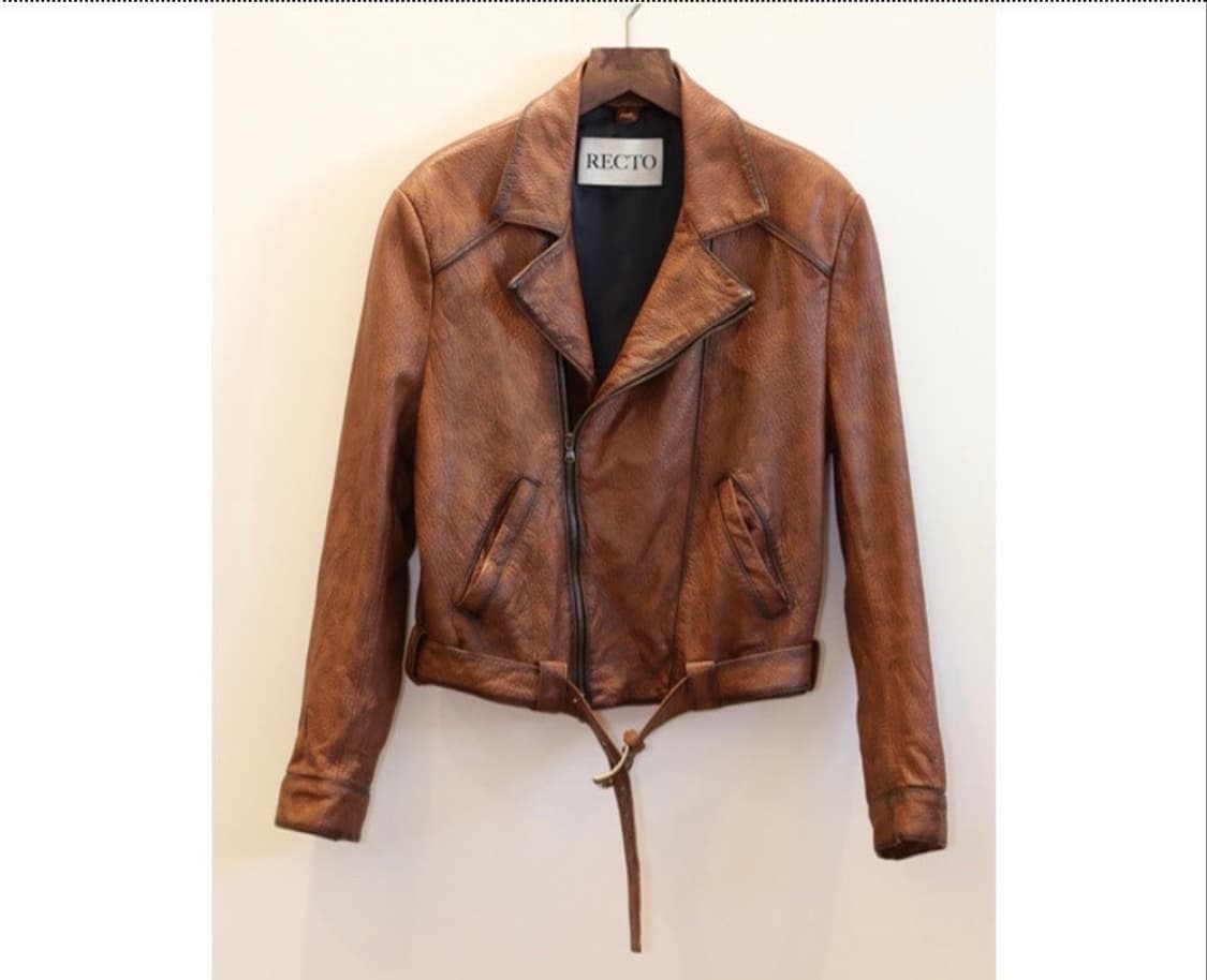 렉토 빈티지이펙터 바이커자켓(꼬냭) 상품이미지3