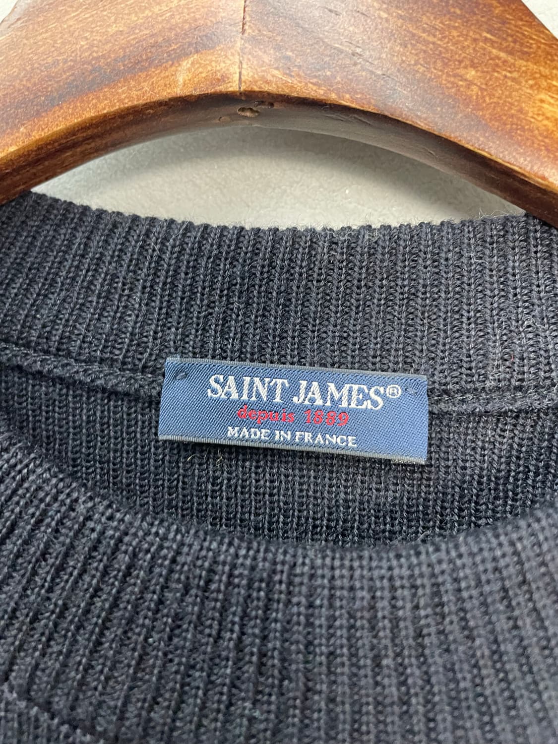 세인트제임스 버튼 디테일 레드 스트라이프 니트 H1604 상품이미지6