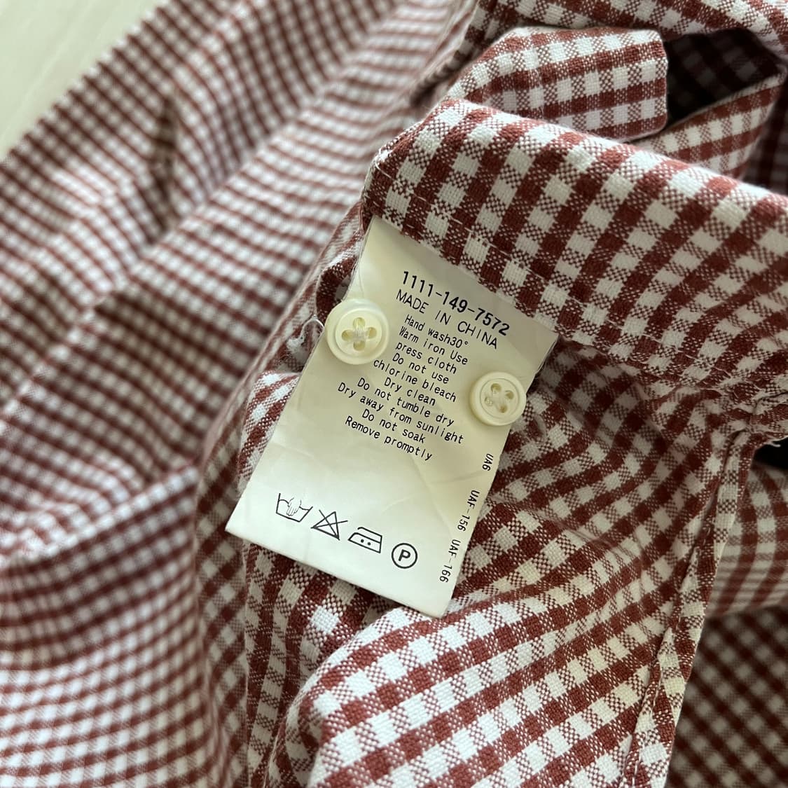 United Arrows . 유나이티드 에로우즈 체크 셔츠 상품이미지6