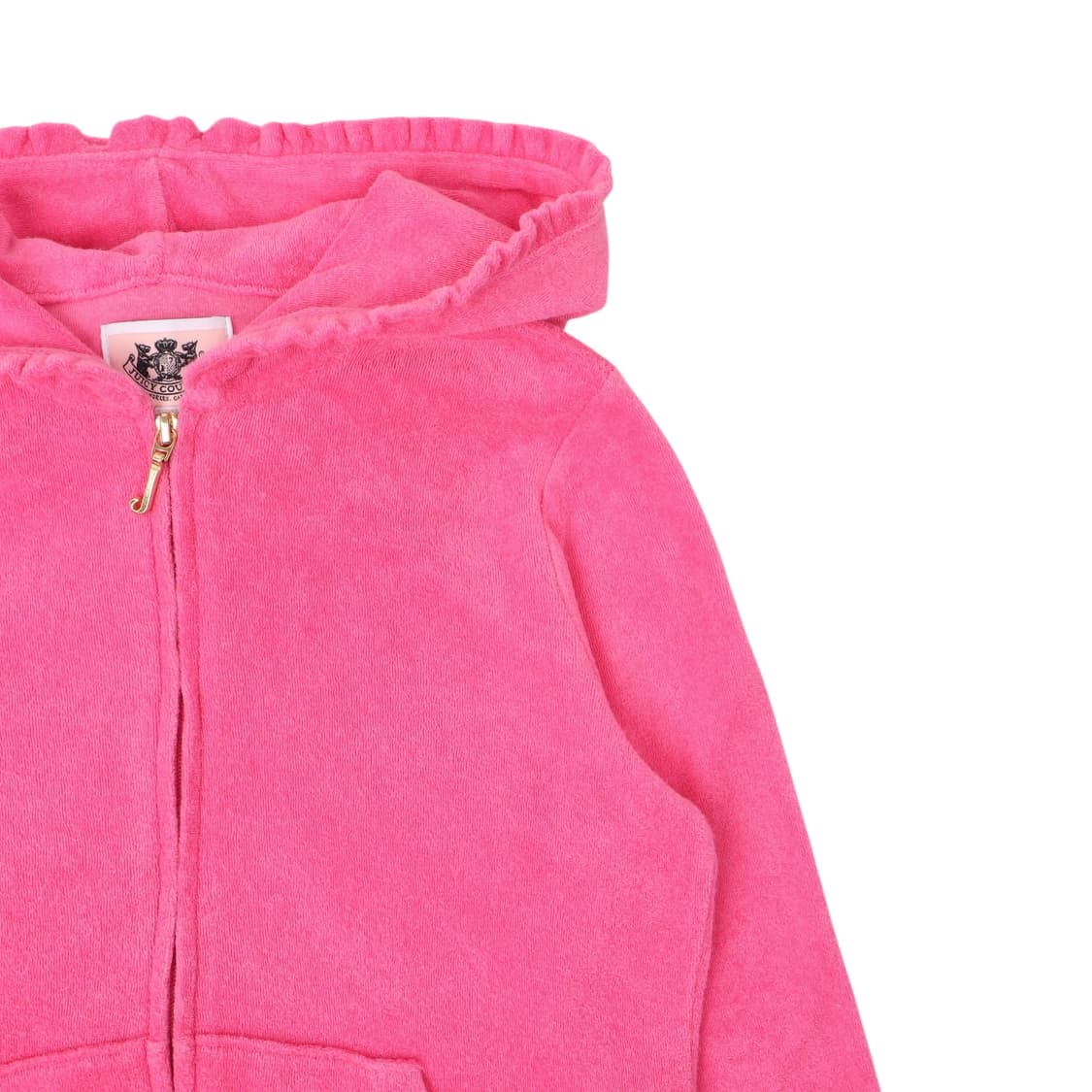 쥬시꾸뛰르 핑크 벨벳 타월 후드집업 상품이미지2